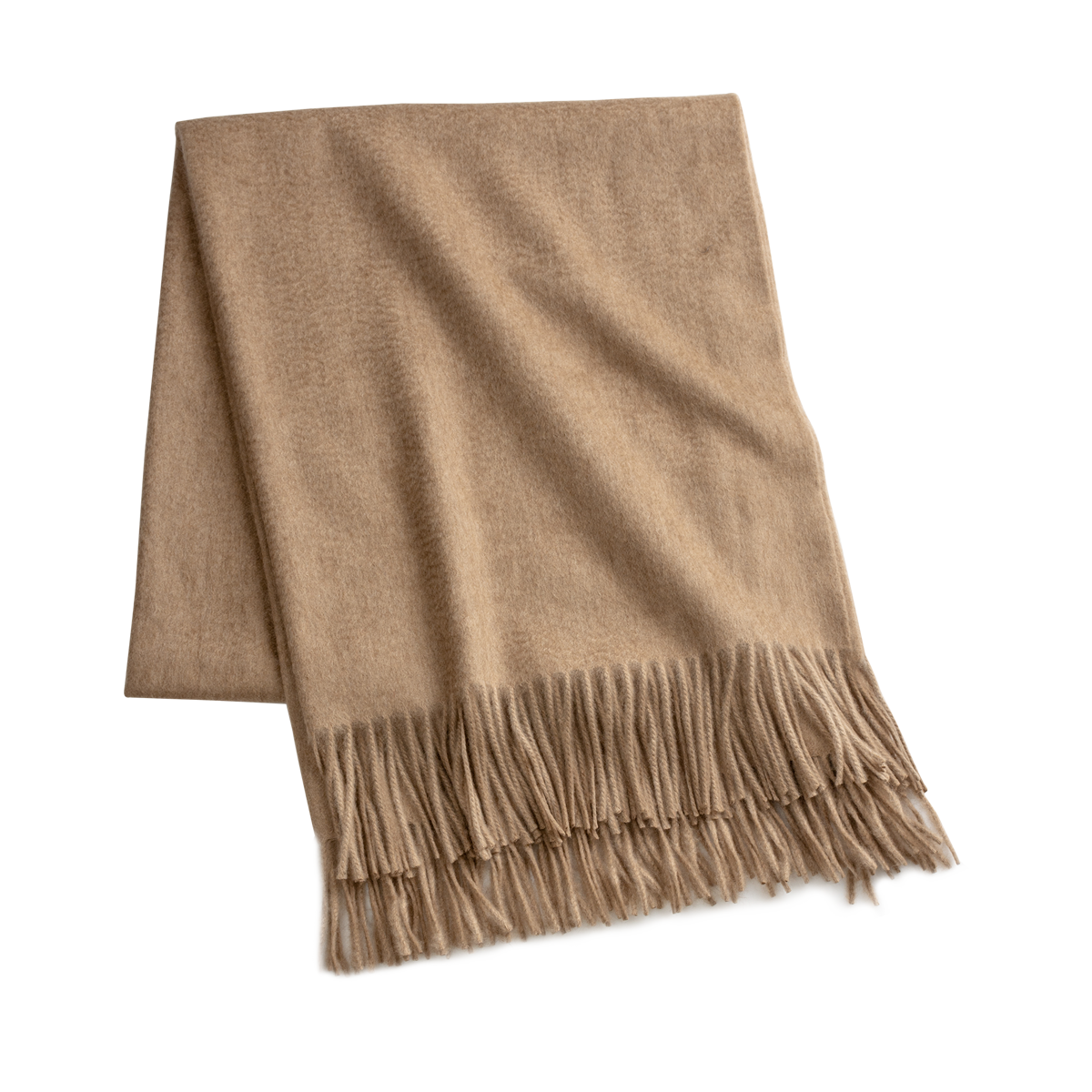 Arran Plain 100% Cashmere Throw Blanket