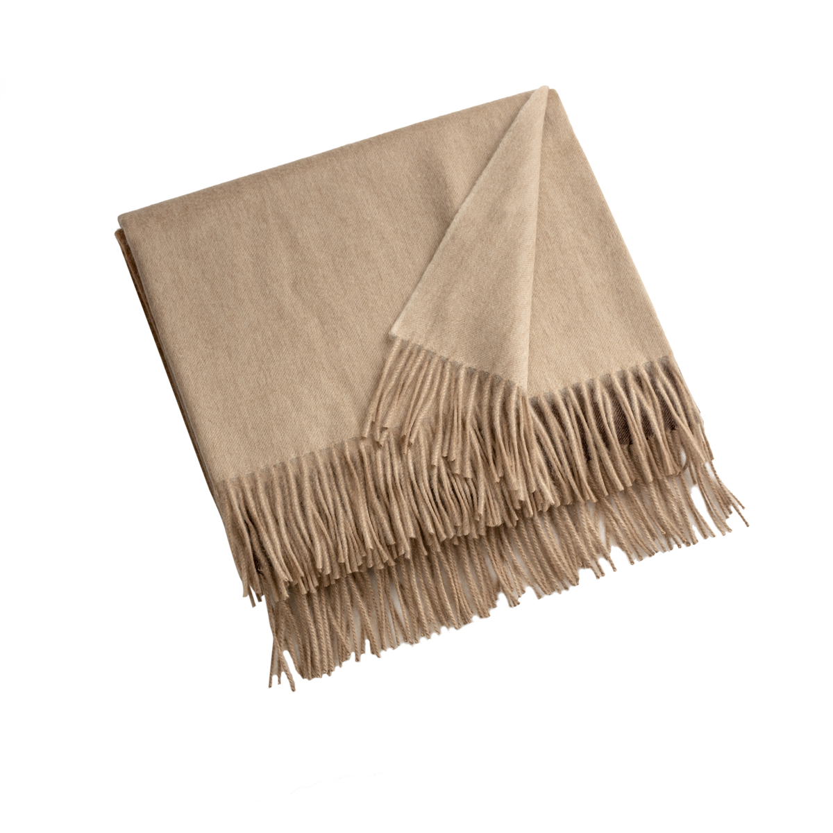 Arran Plain 100% Cashmere Throw Blanket
