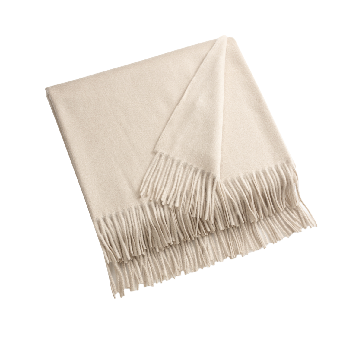 Arran Plain 100% Cashmere Throw Blanket