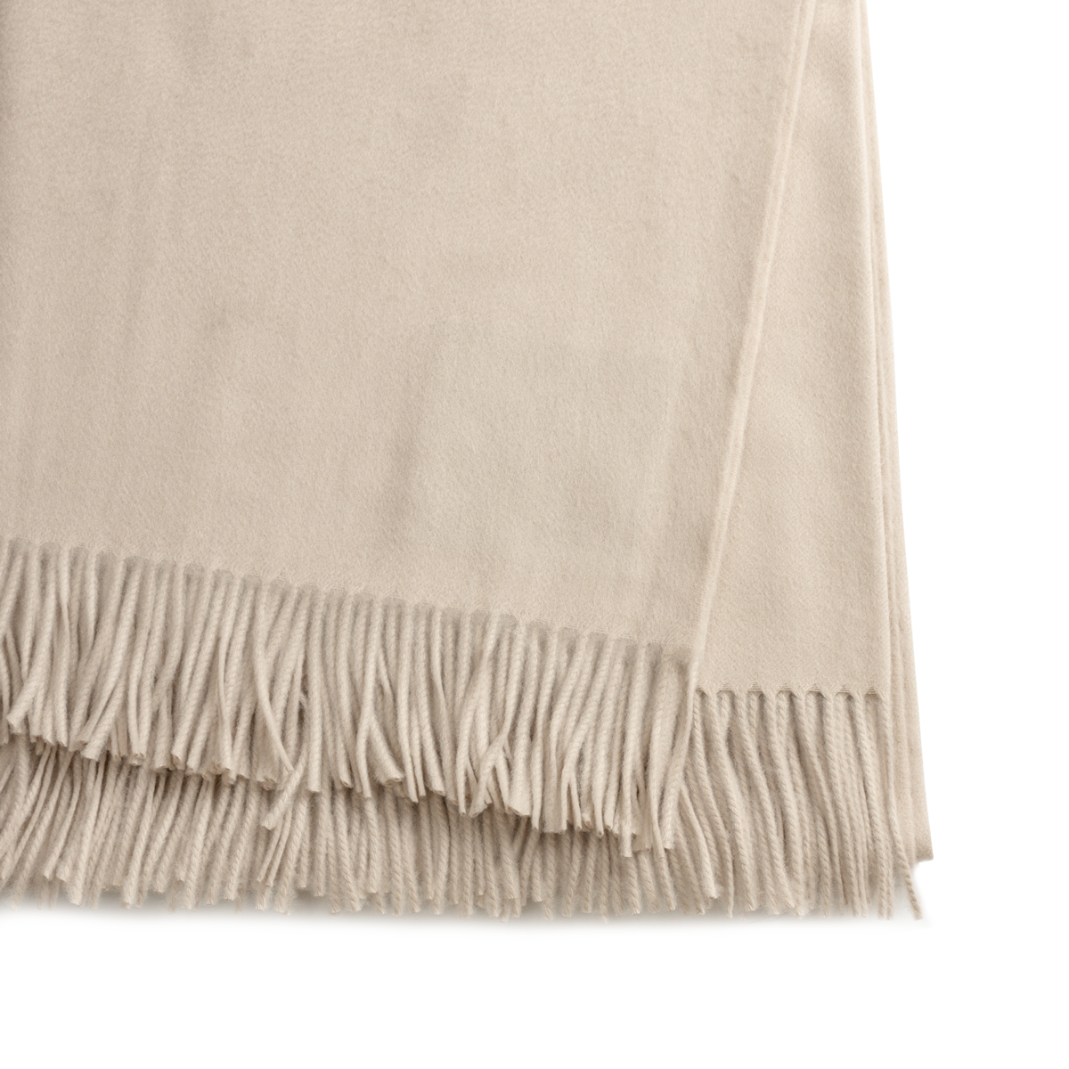 Arran Plain 100% Cashmere Throw Blanket