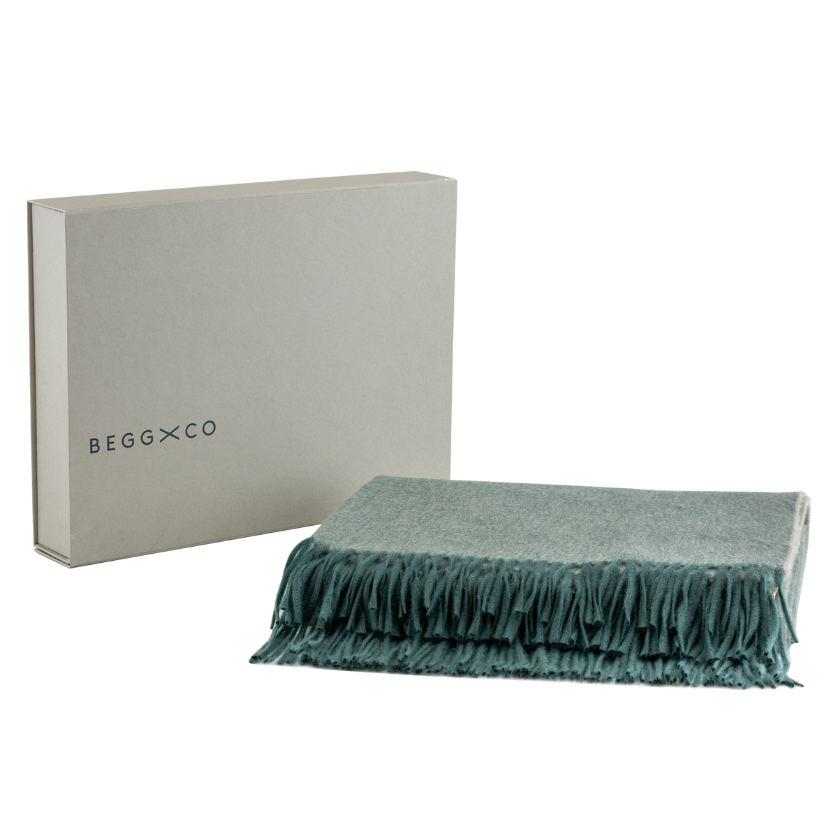 Arran Plain 100% Cashmere Throw Blanket