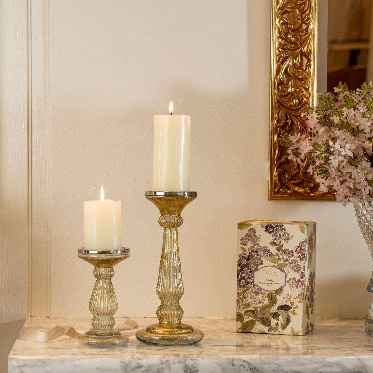 Stately Pillar Candle Holder
