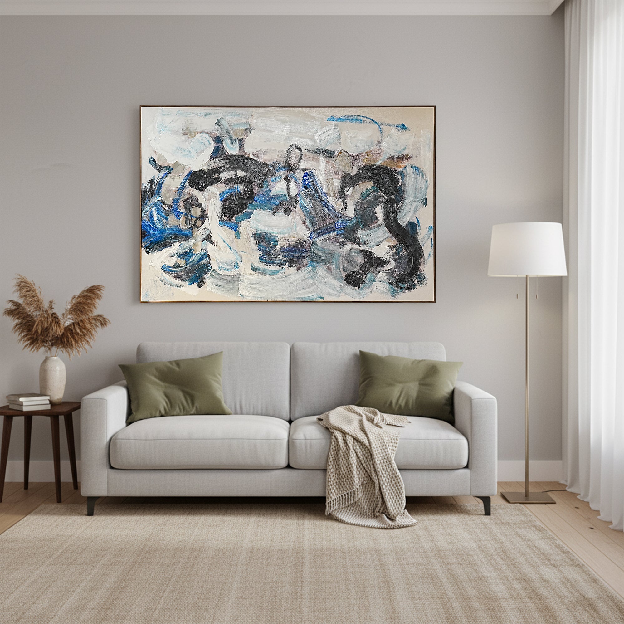 Spectrum Wall Art Blue/White