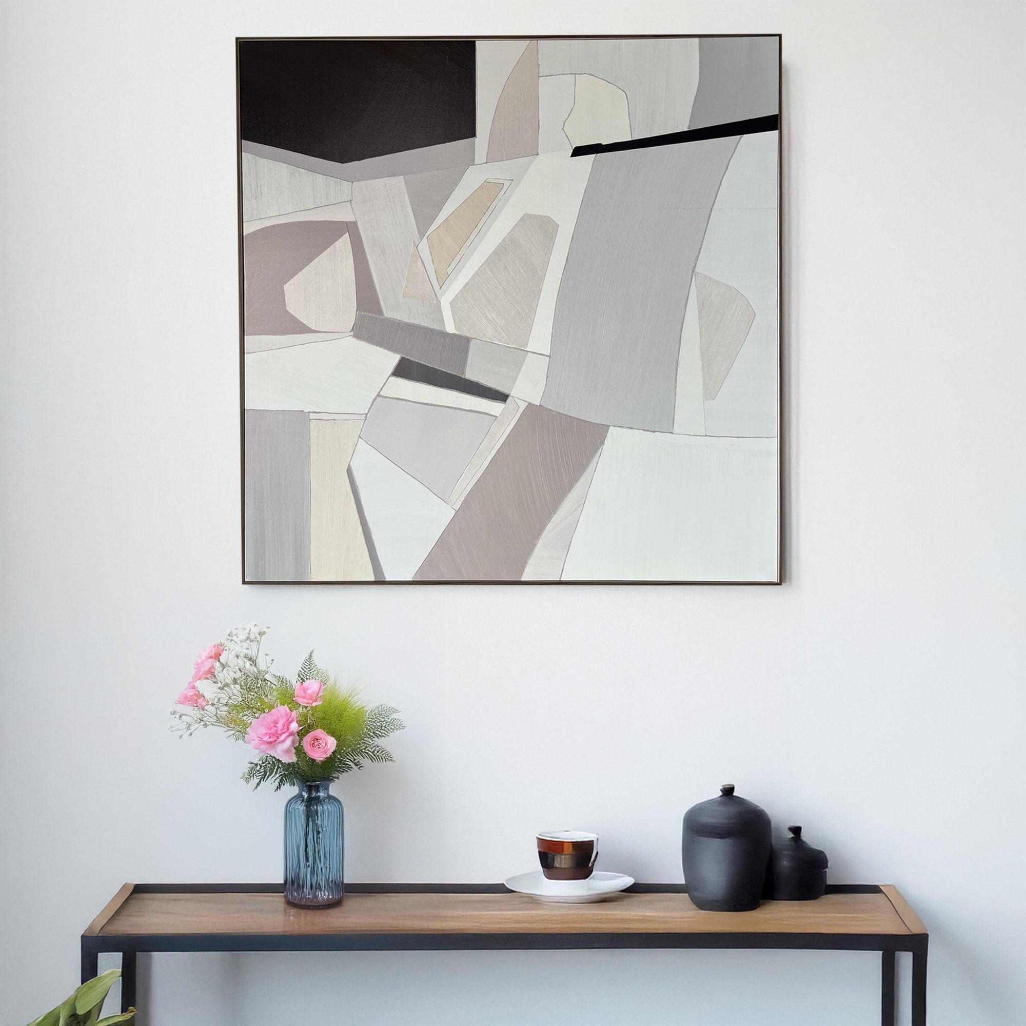 Spectrum Wall Art Grey/Cream