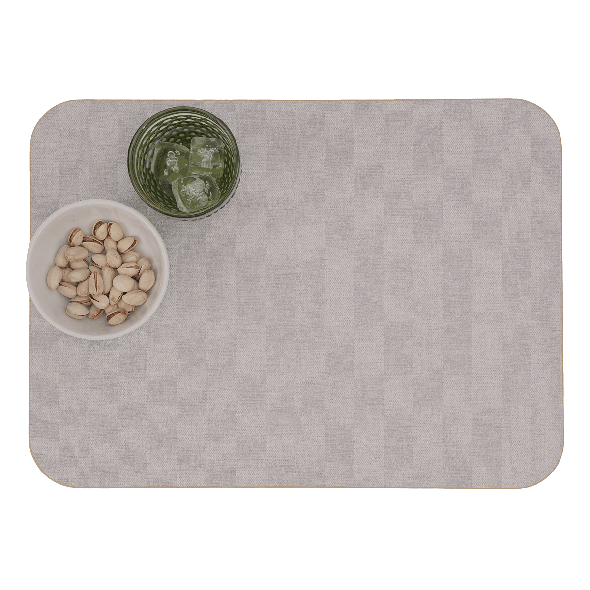 Victoria Reversible Placemat With Round Corners Gold Paint