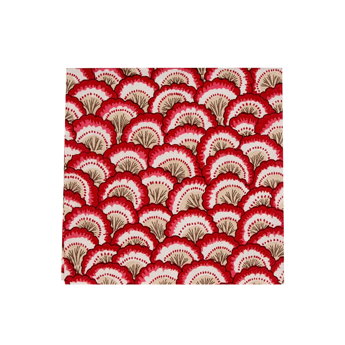 Pontchartrain Scallop Cocktail Napkin - Red