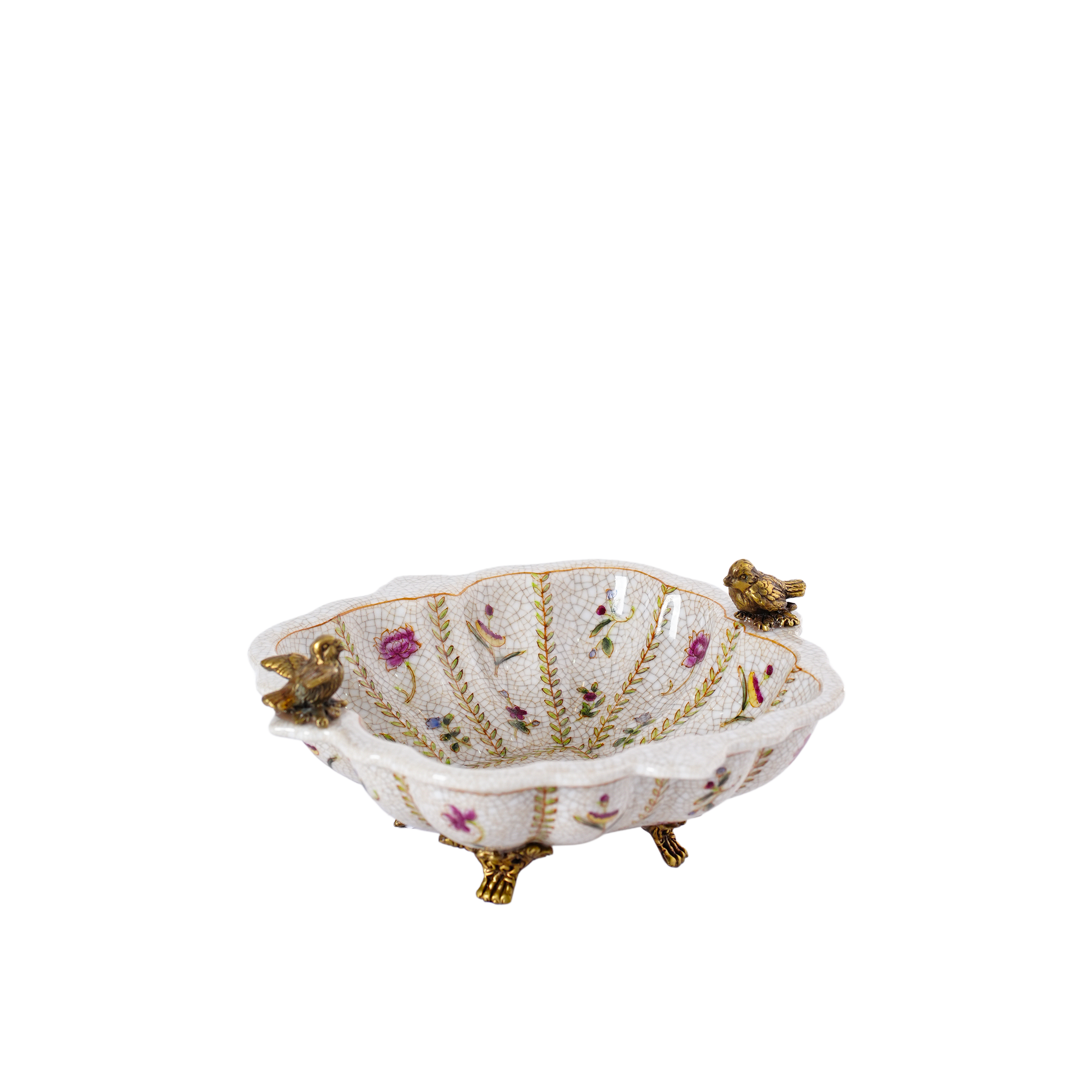 Elegant Eden Rosa Square Centerpiece Bowl