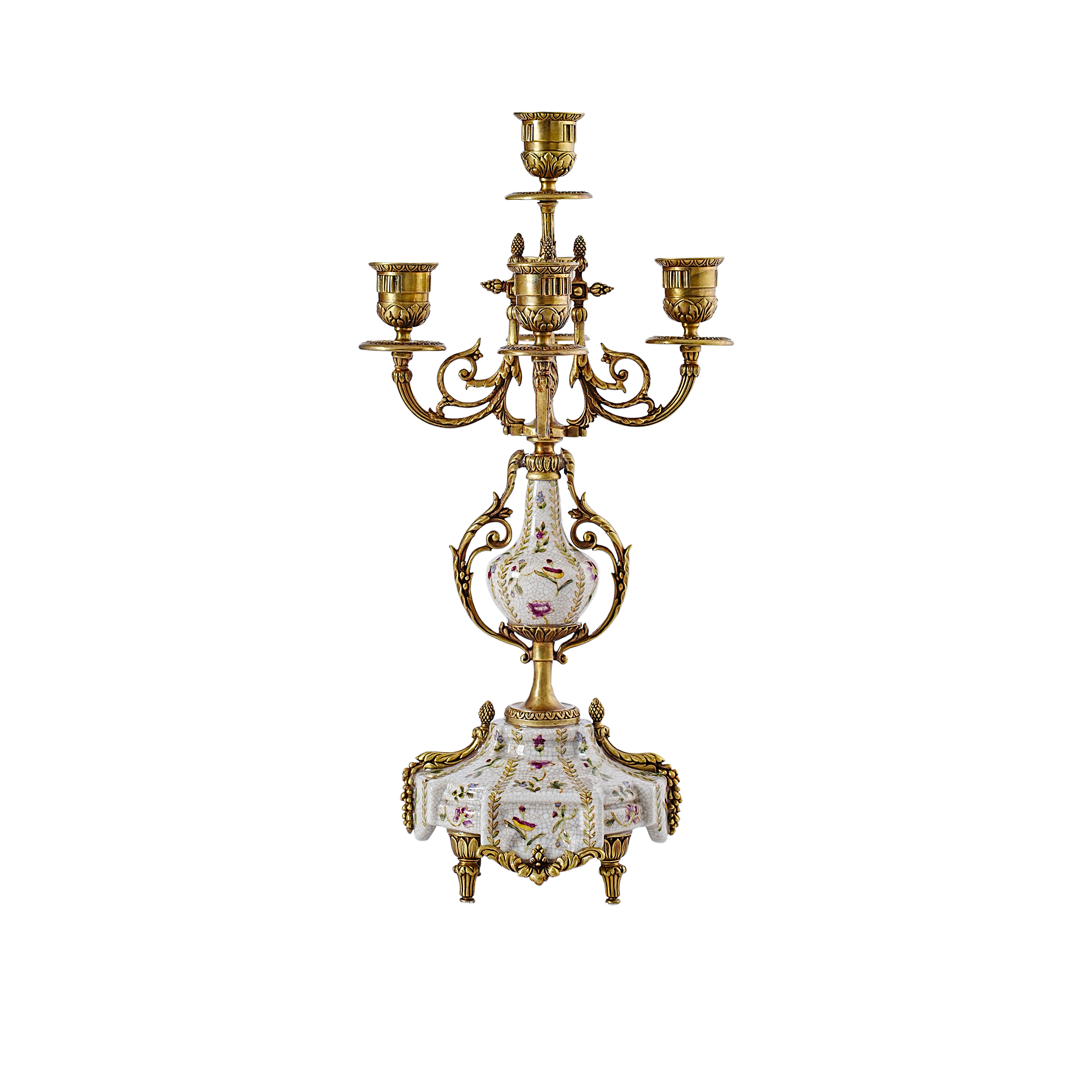 Elegant Eden Rosa 5 Arm Candelabra