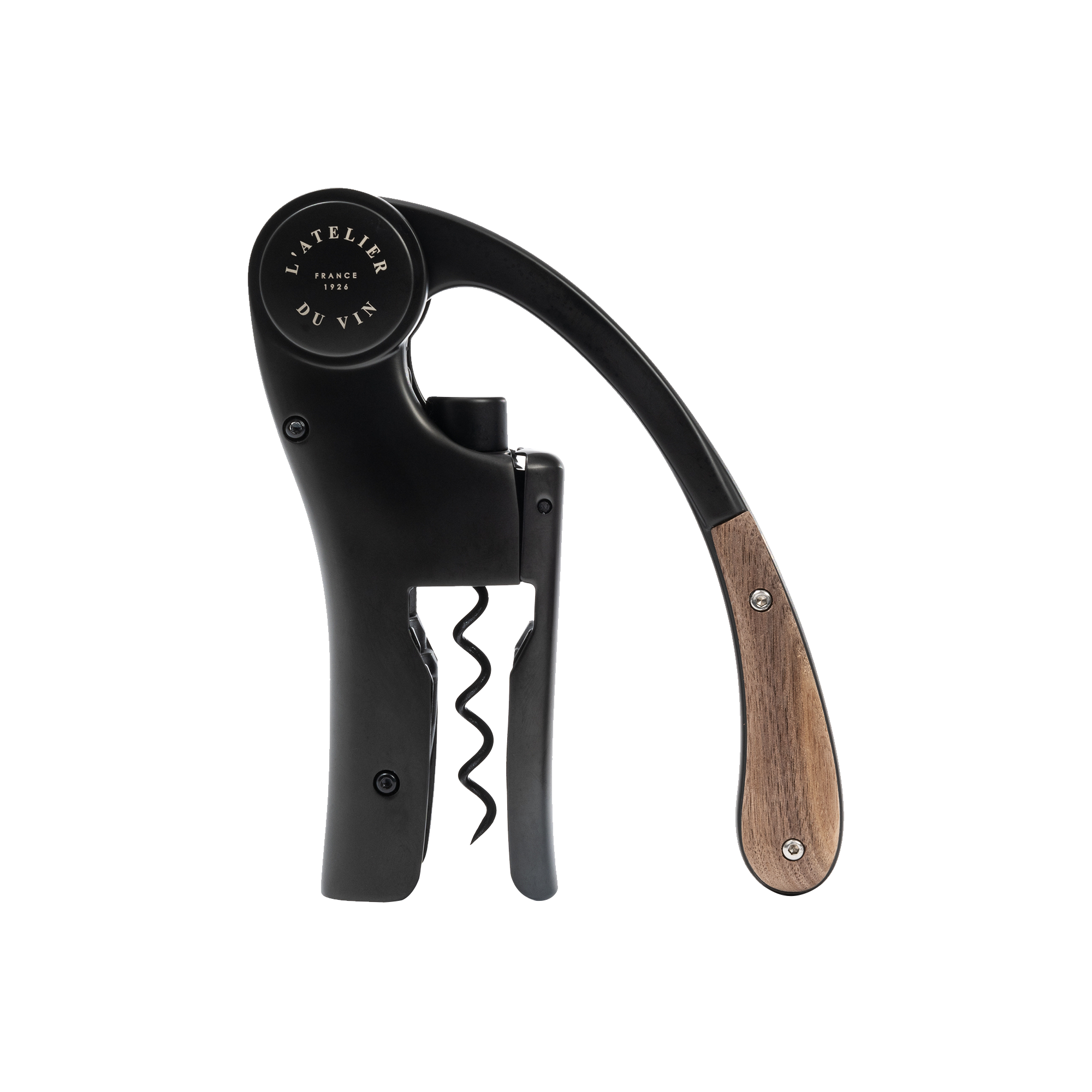Oeno Motion Wood & Black Lever Corkscrew