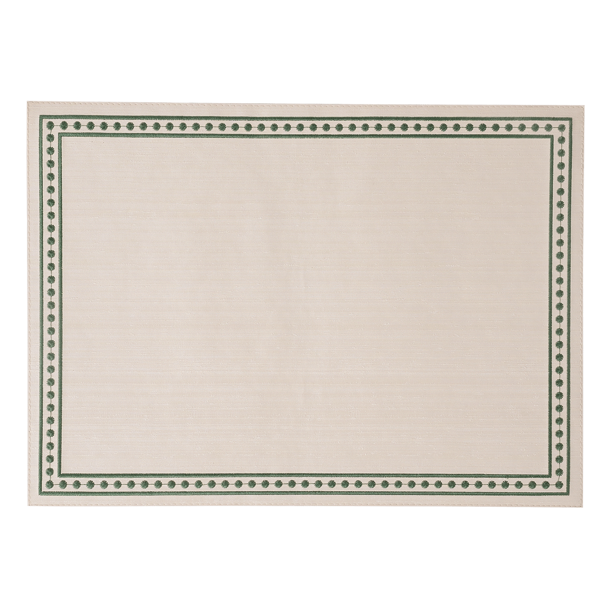 Silk Line Dot Embroided Placemat