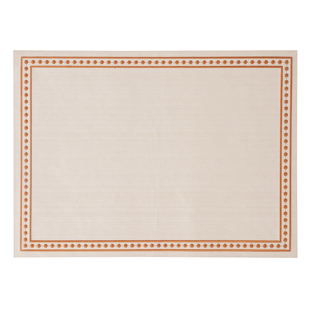 Silk Line Dot Embroided Placemat