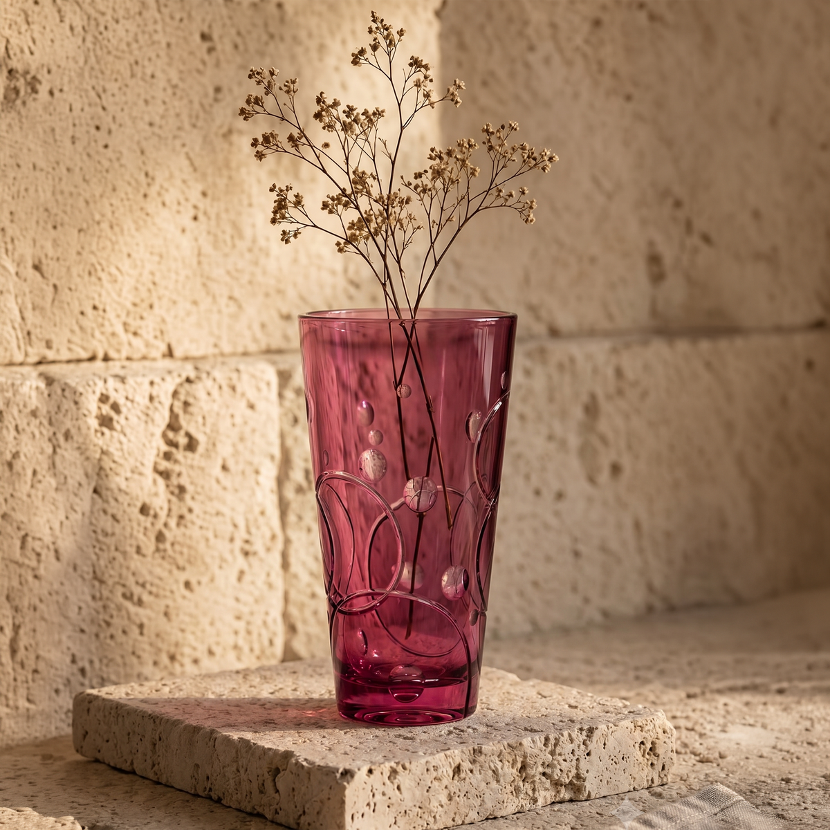 Crystal Circle Rosalin Vase