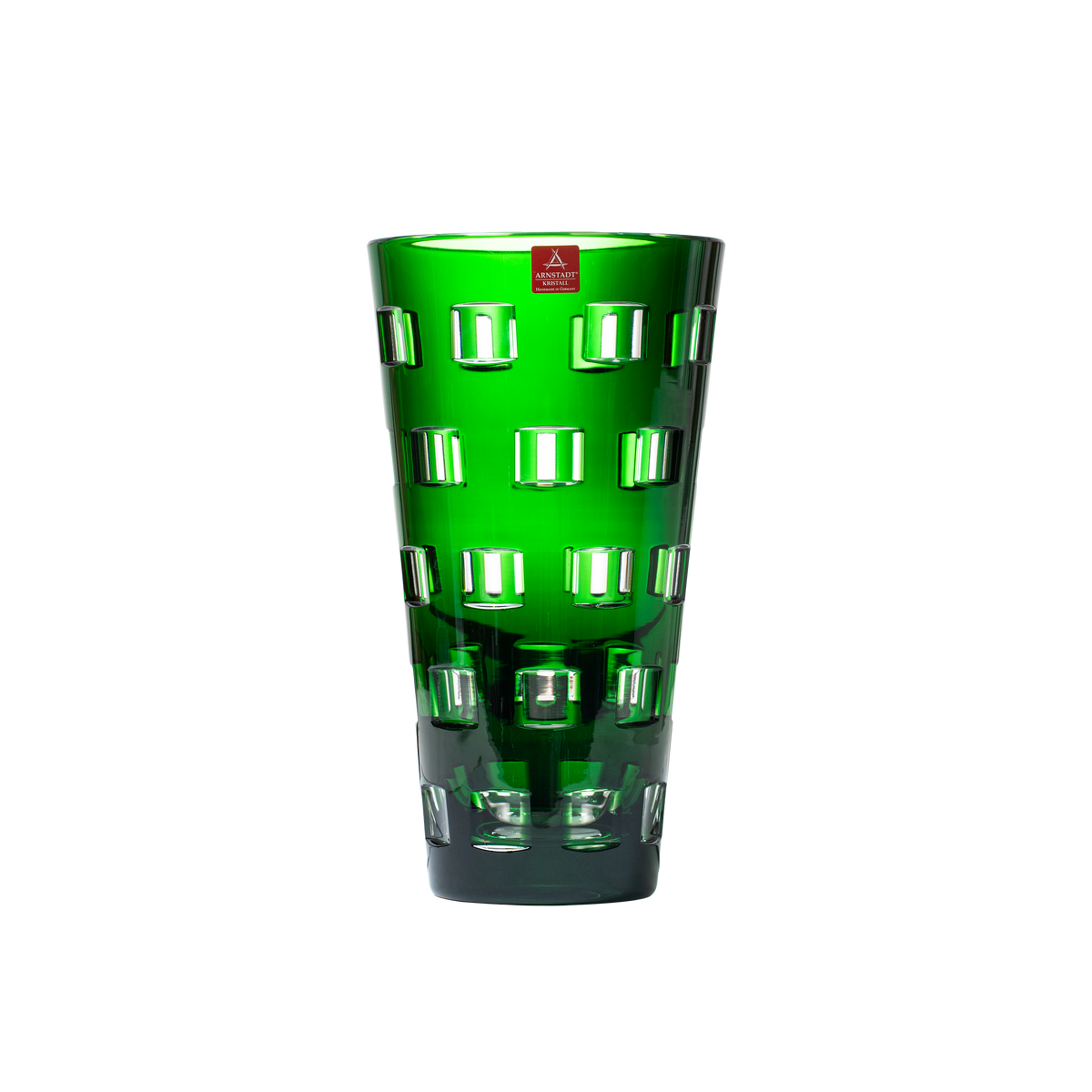 Crystal Quadro Smaragd Vase