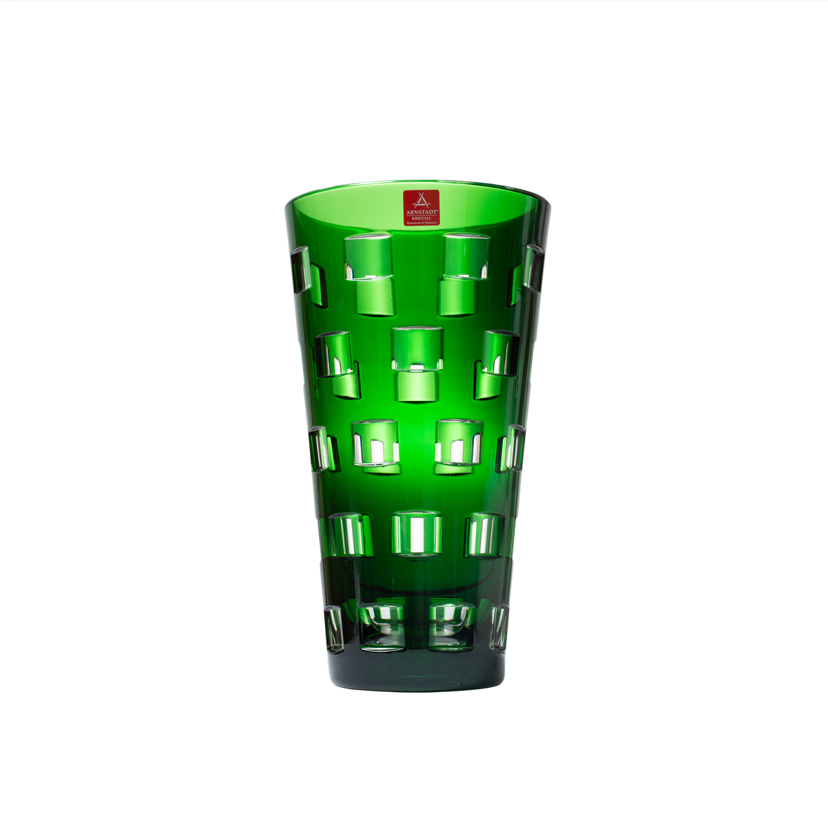 Crystal Quadro Smaragd Vase