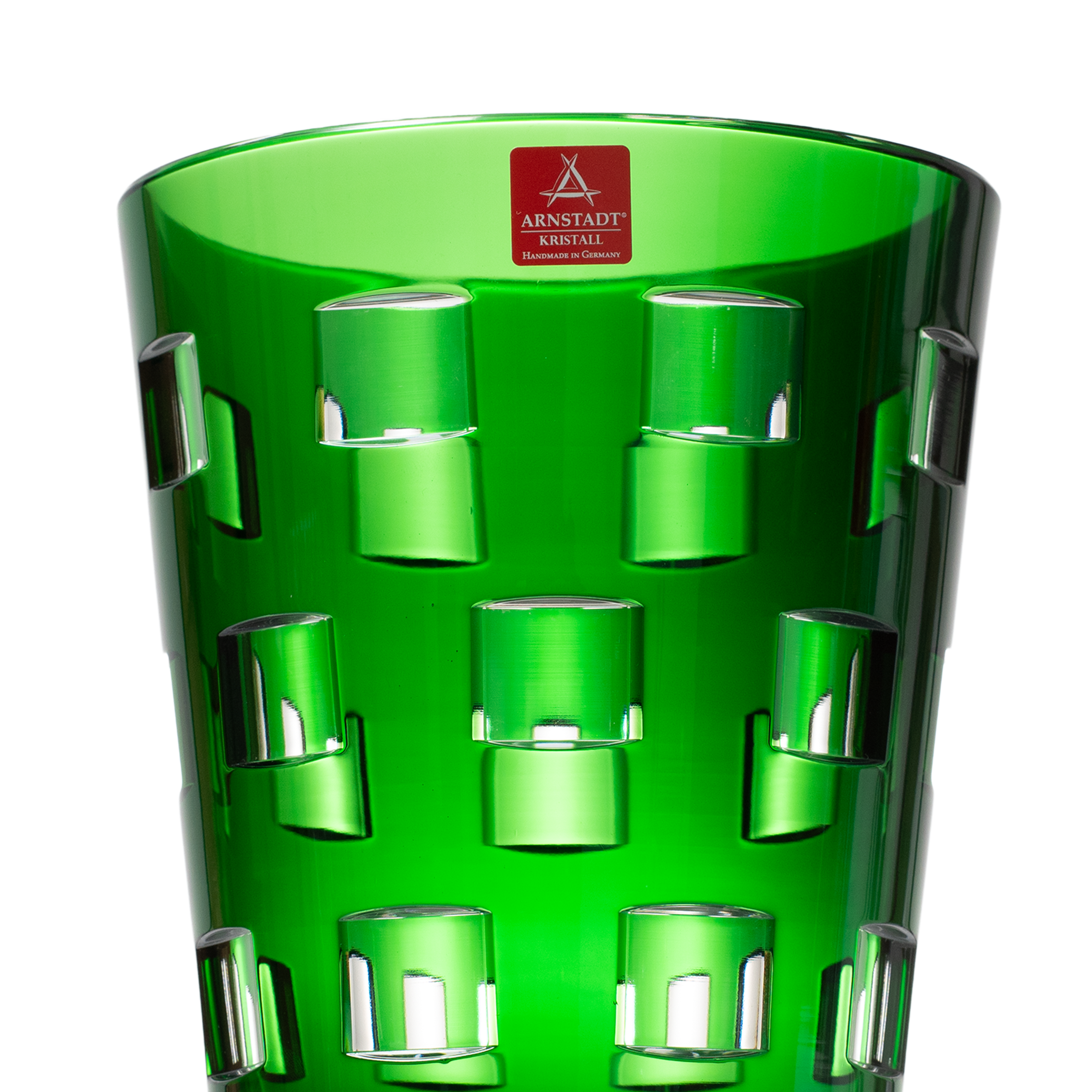 Crystal Quadro Smaragd Vase