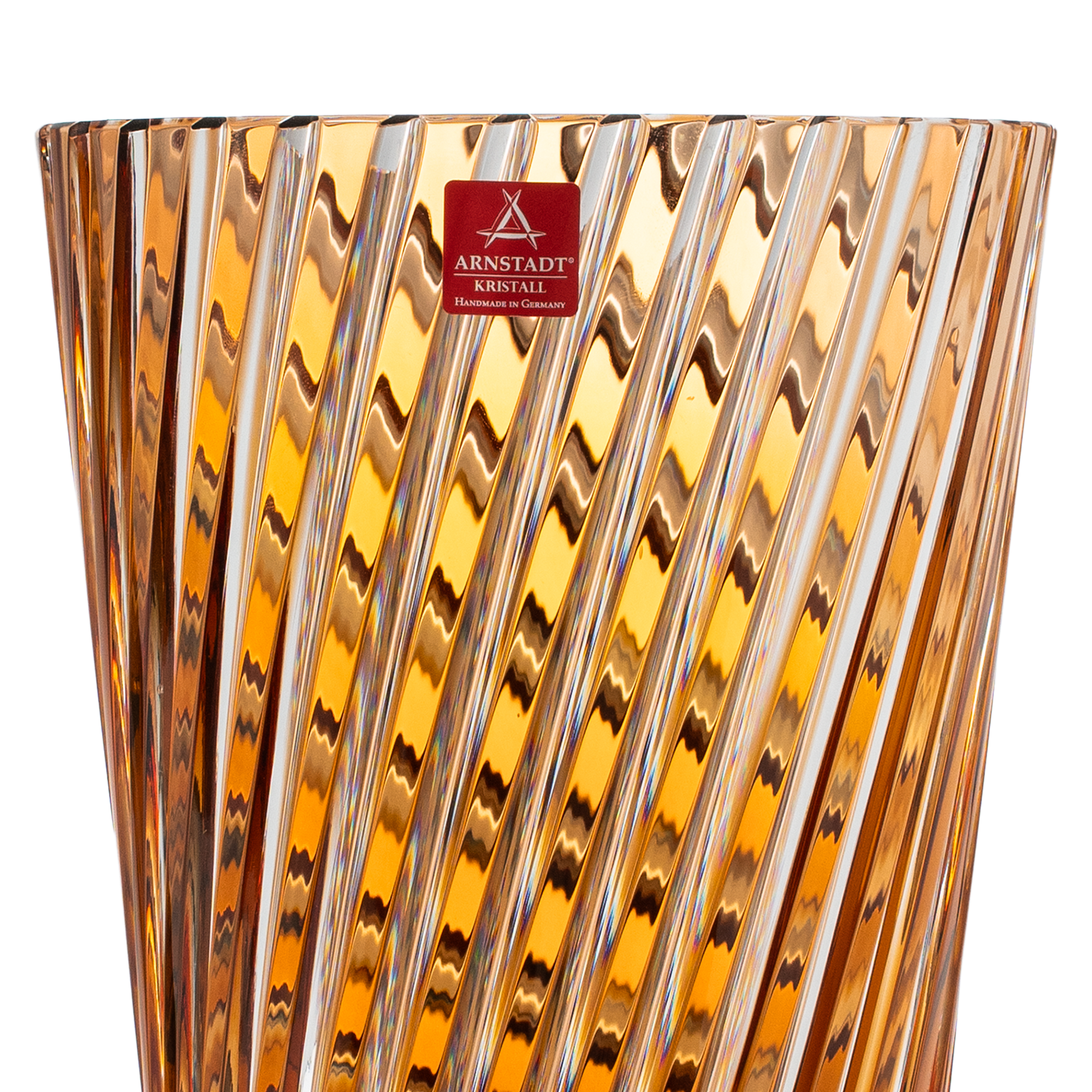 Crystal Oslo Amber Vase