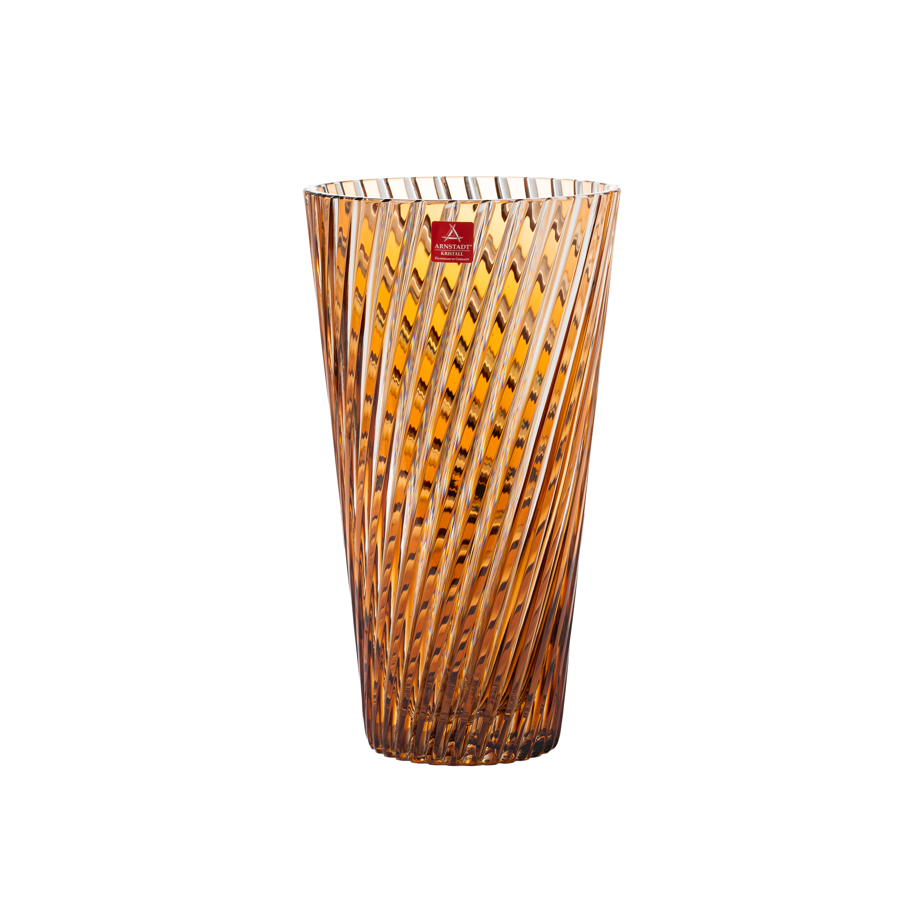 Crystal Oslo Amber Vase