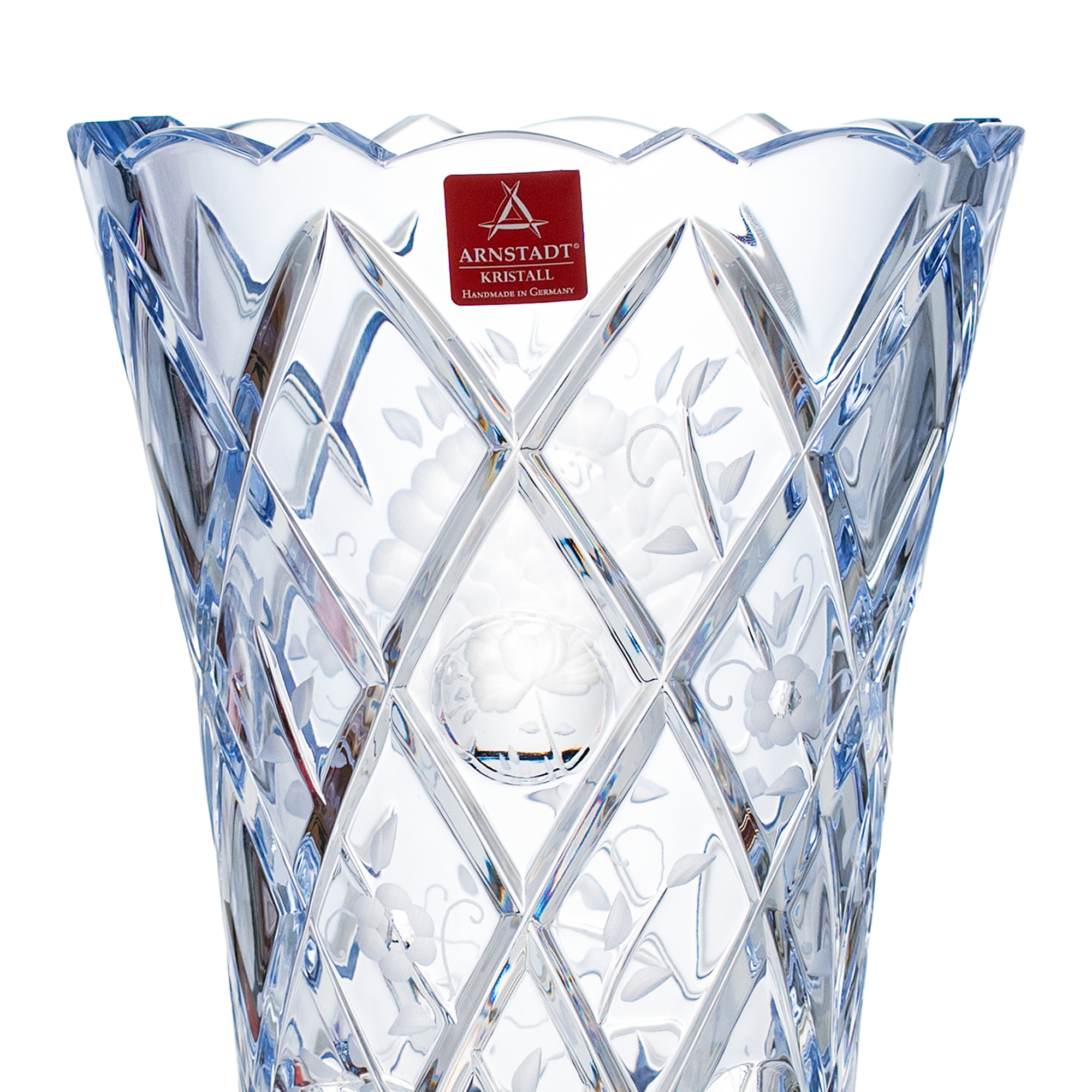 Crystal Sunrose Lavender Vase