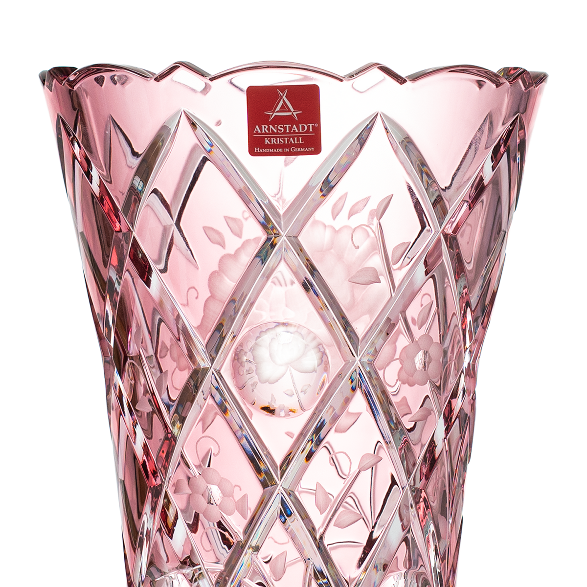 Crystal Sunrose Rosalin Vase