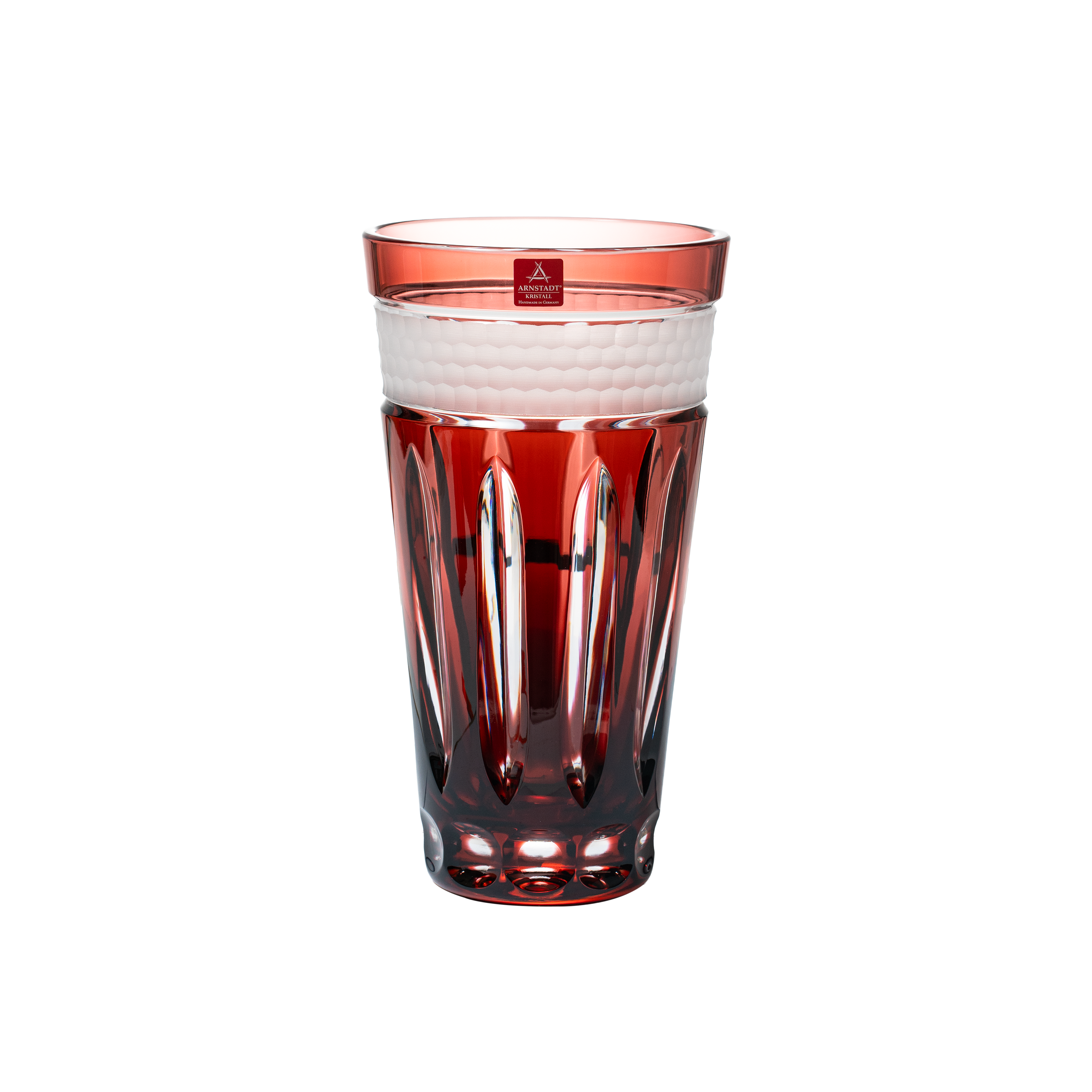 Crystal Bloom Rubin Vase