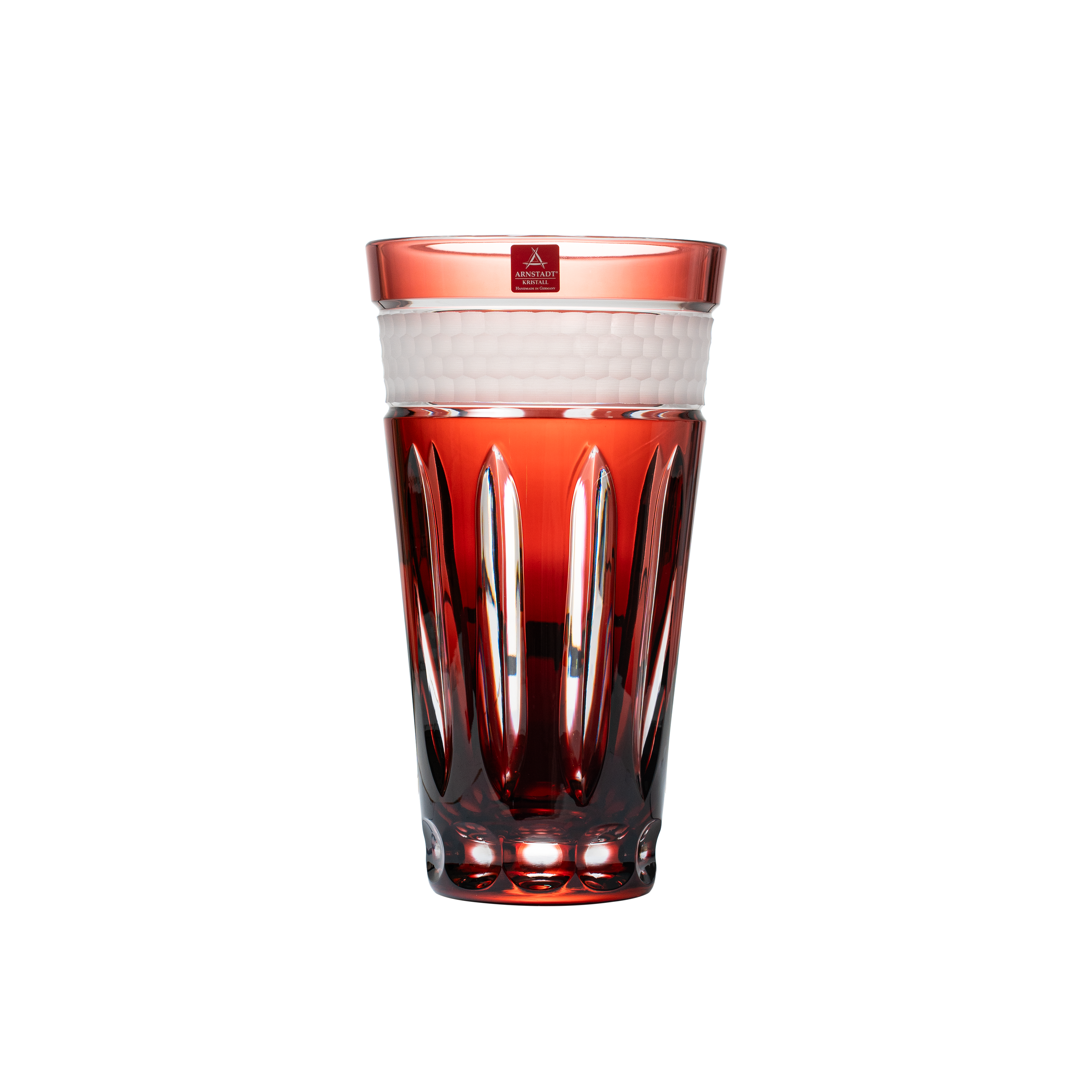 Crystal Bloom Rubin Vase