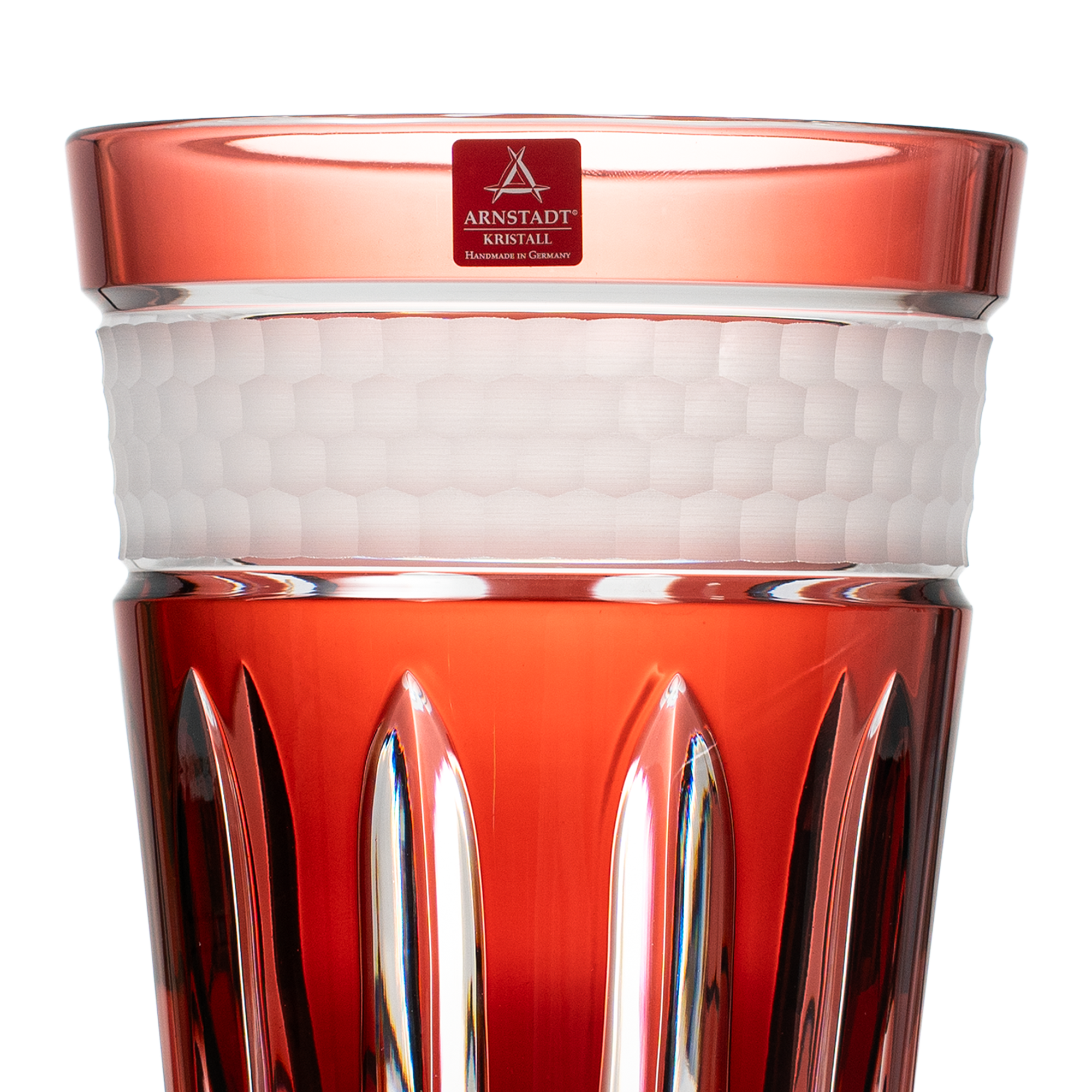 Crystal Bloom Rubin Vase
