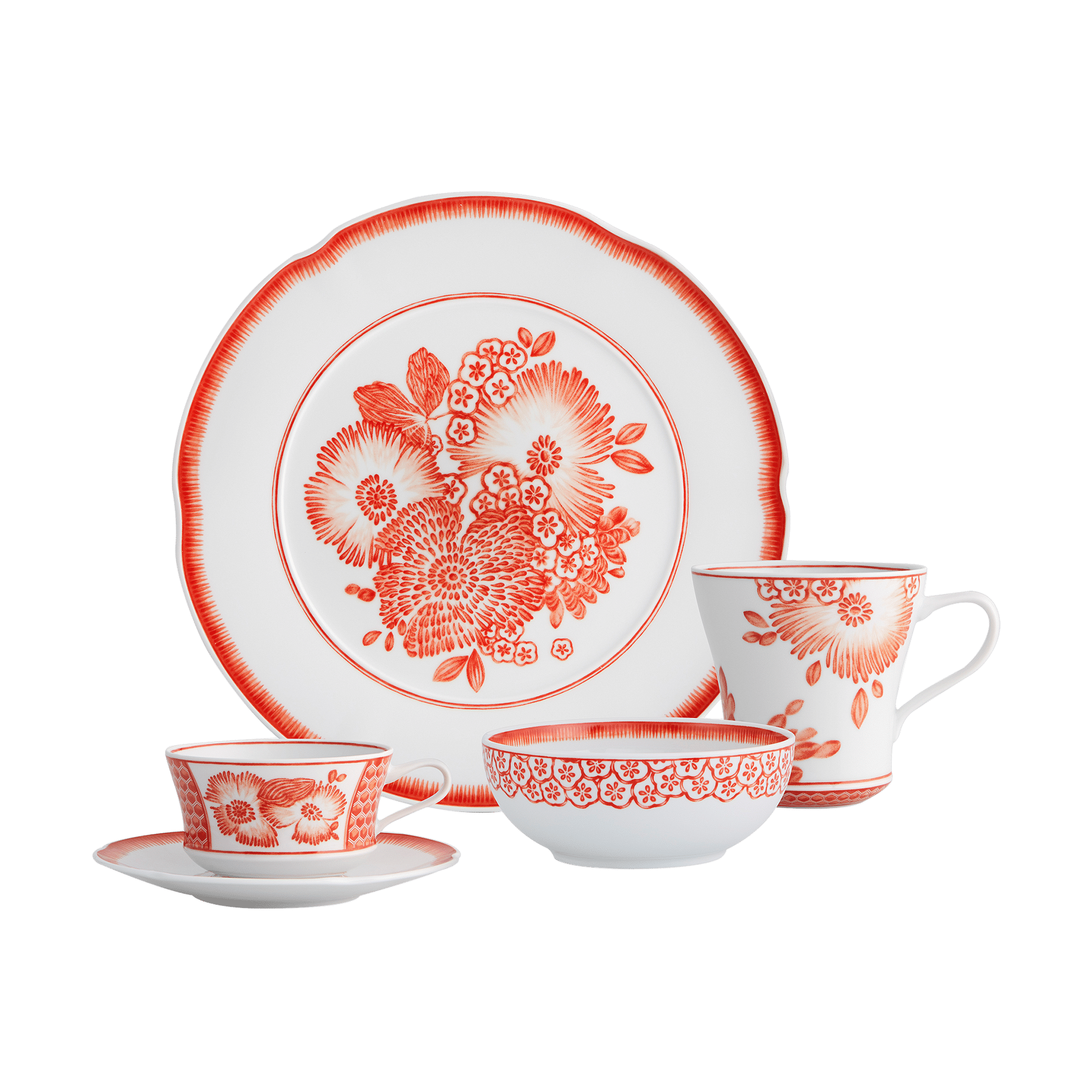 Coralina Tea Cup and Saucer