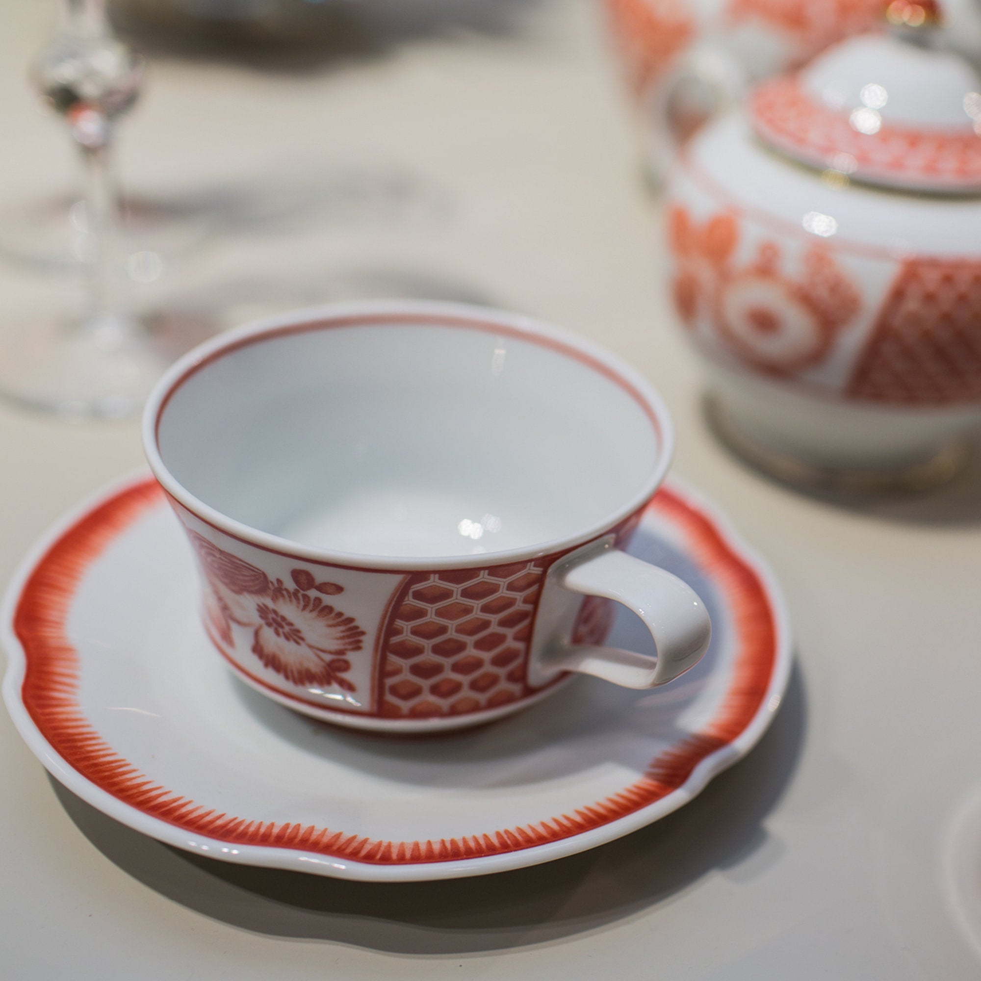 Coralina Tea Cup and Saucer