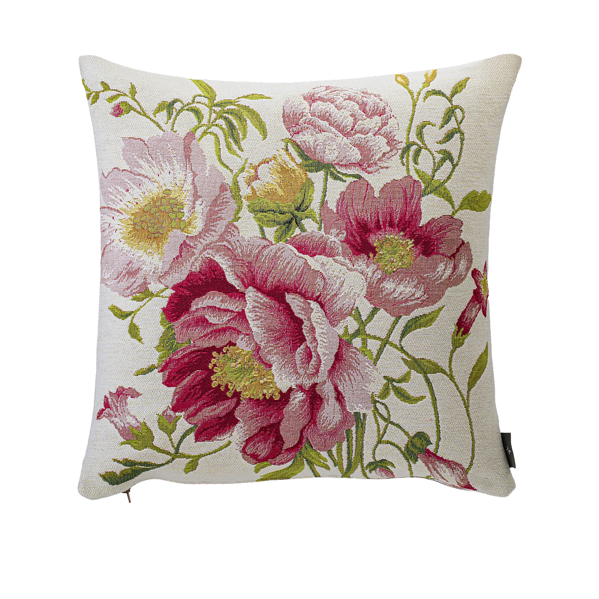 Multi Peonies Tapestry Cushion Cover