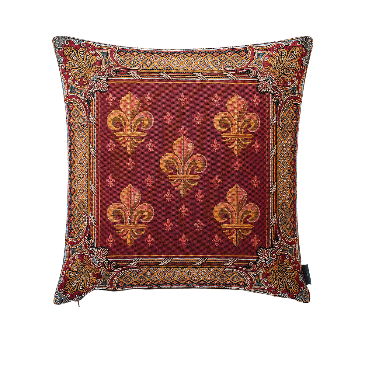 Fleur-de-lis cushion cover