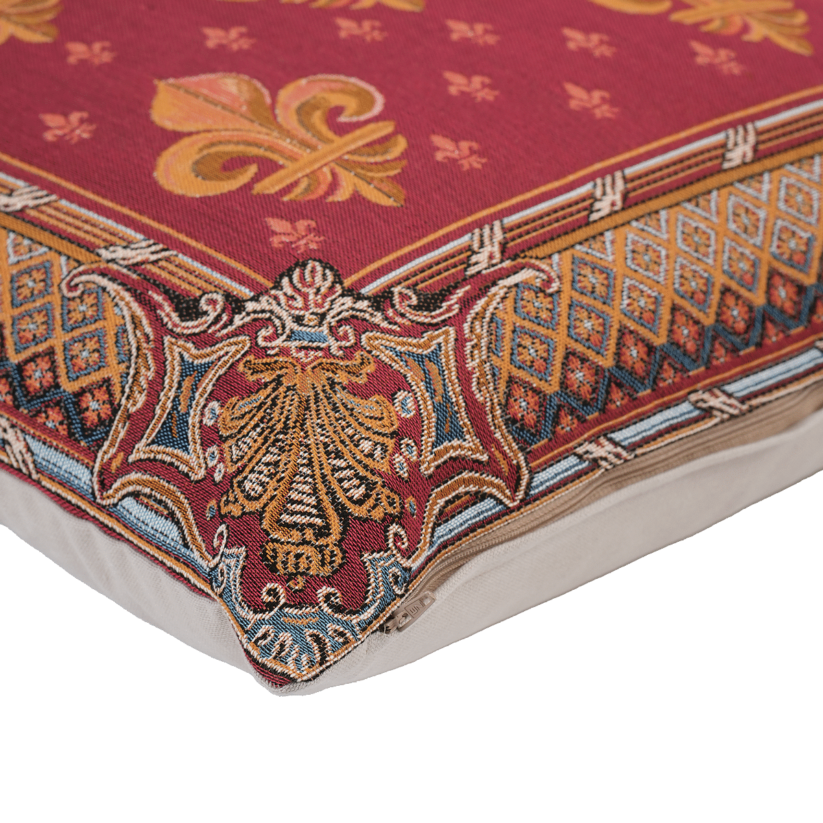Fleur-de-lis cushion cover