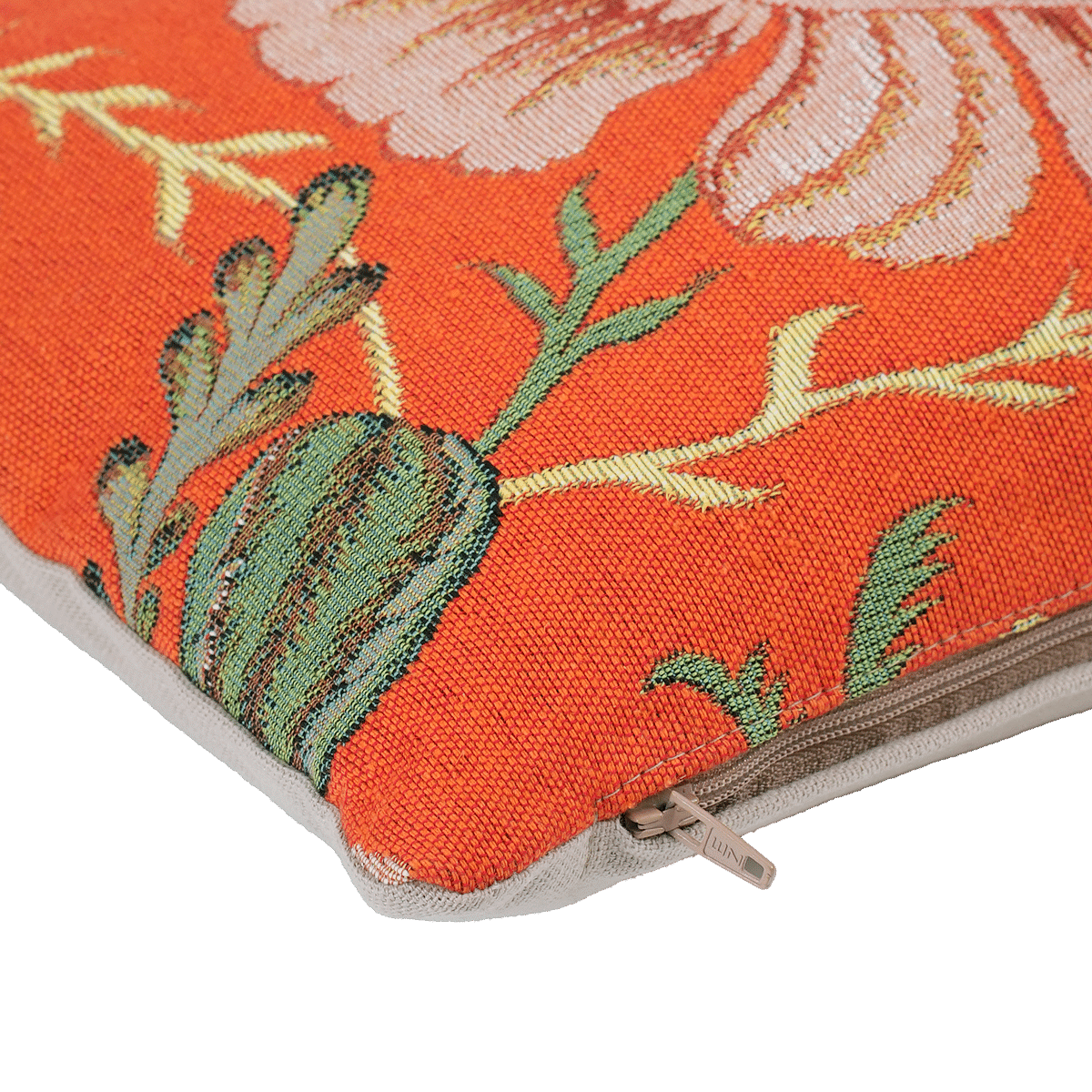 Long Stylized flowers Cushion Cover