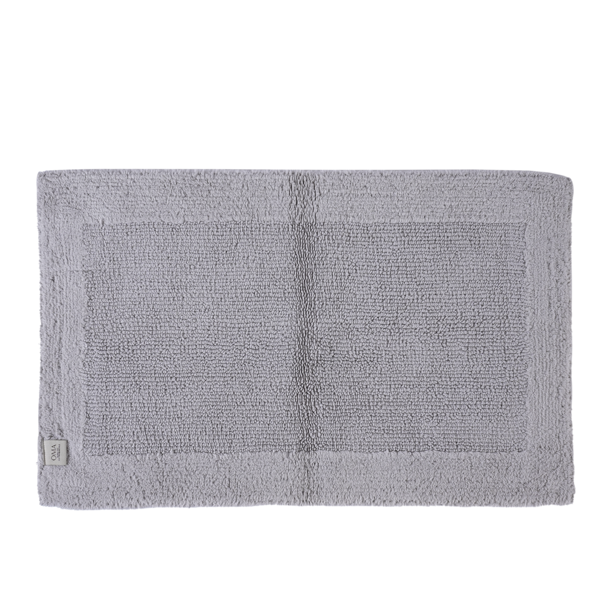 Furrow Reversible Bath Rug Light Grey