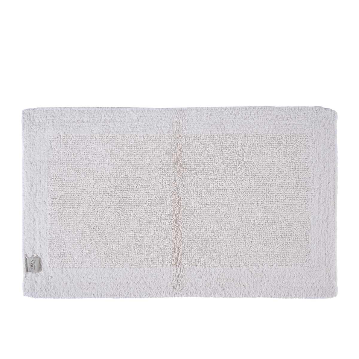 Furrow Reversible Bath Rug Ivory
