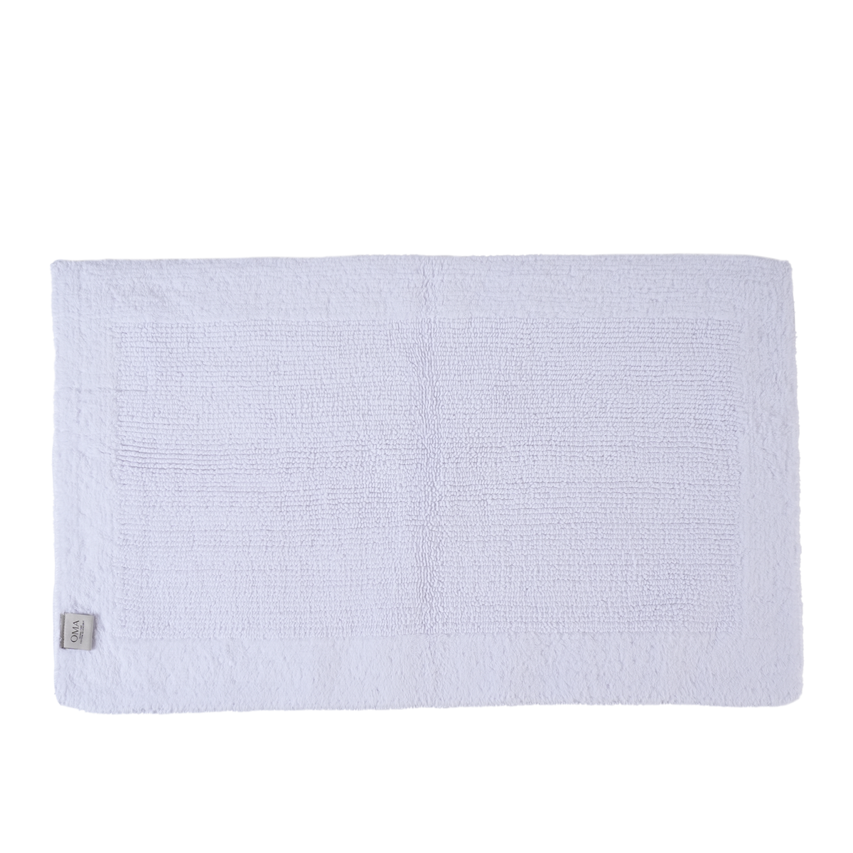 Furrow Reversible Bath Rug White