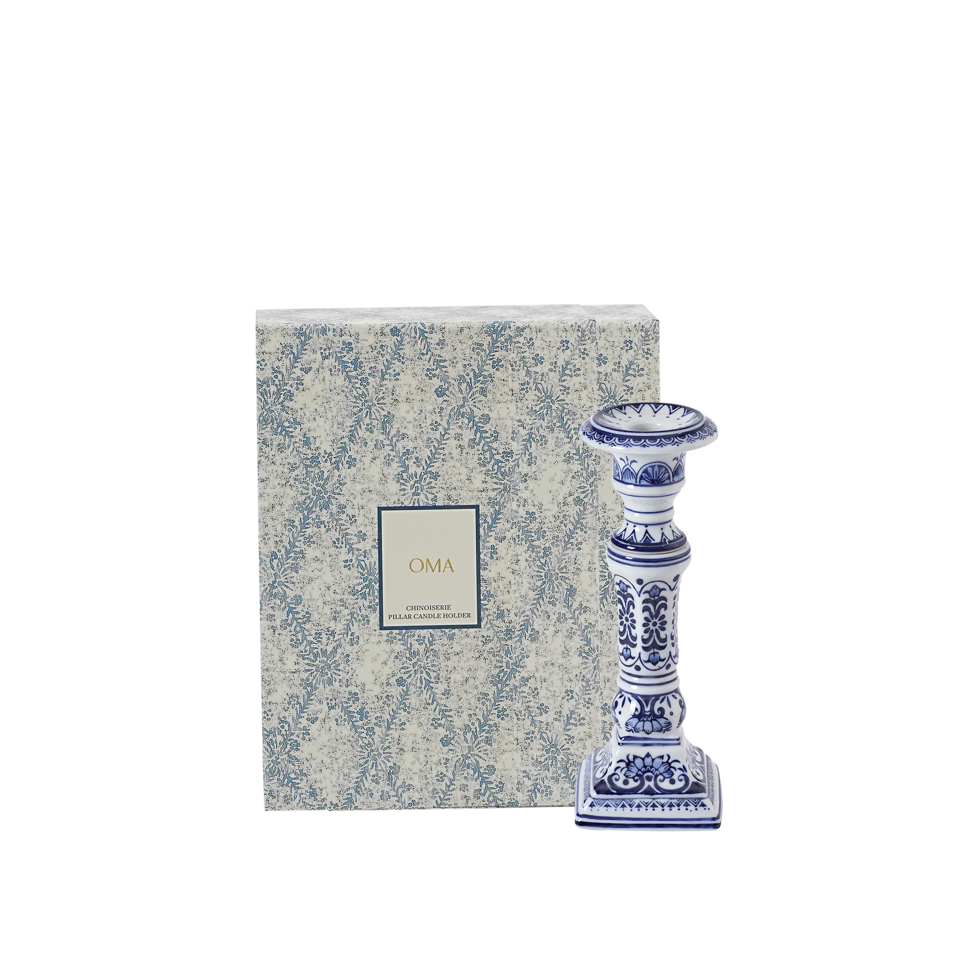 Chinoiserie Taper Candle Holder DIA9 cm