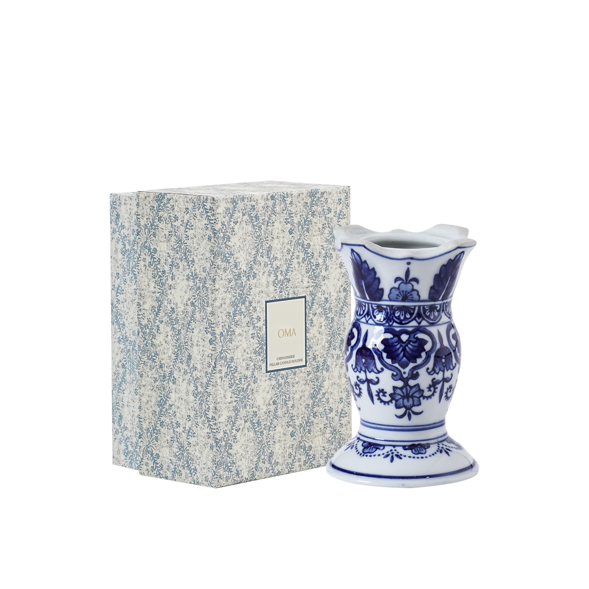 Chinoiserie Pillar Candle Holder