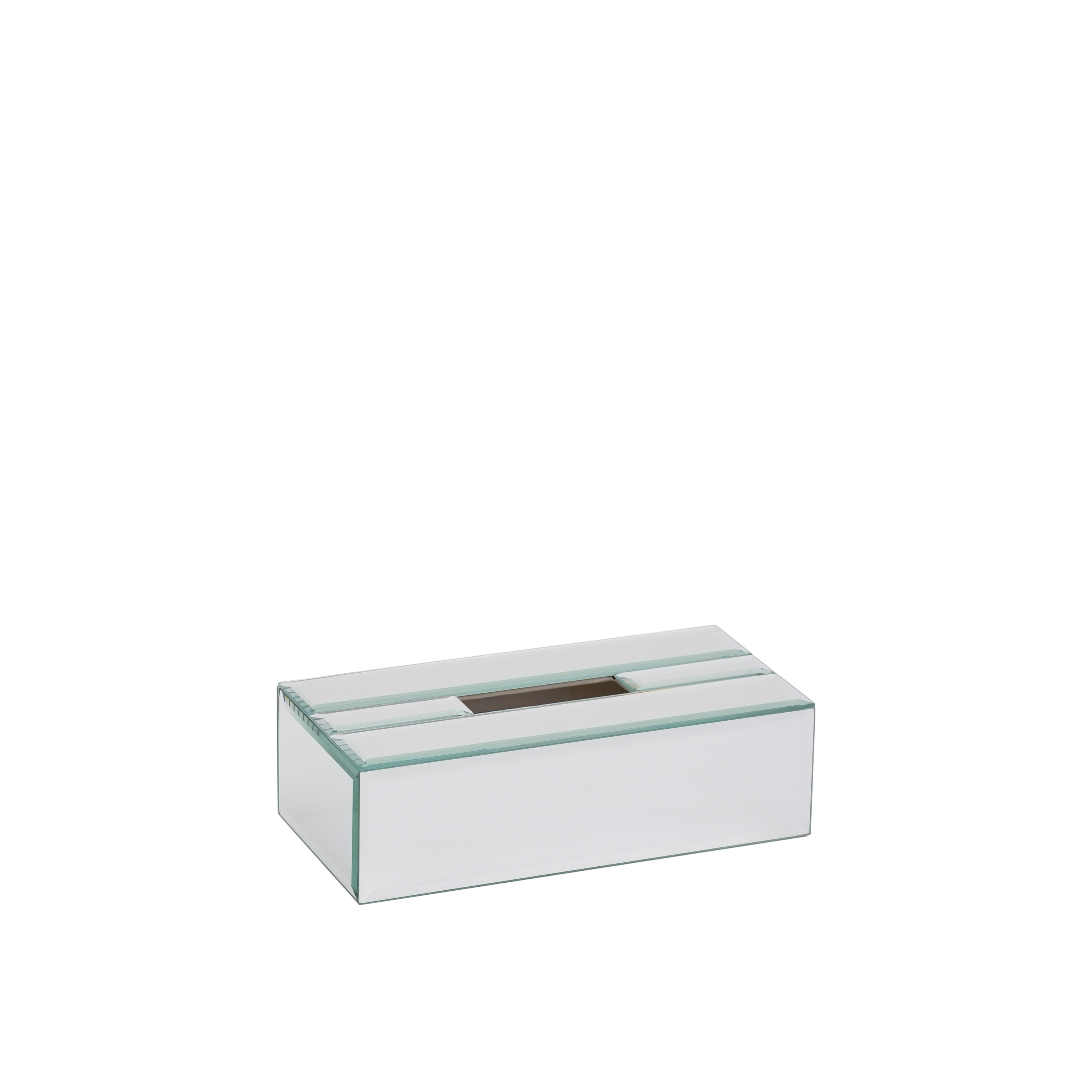 Clear Mirror Tissue Box