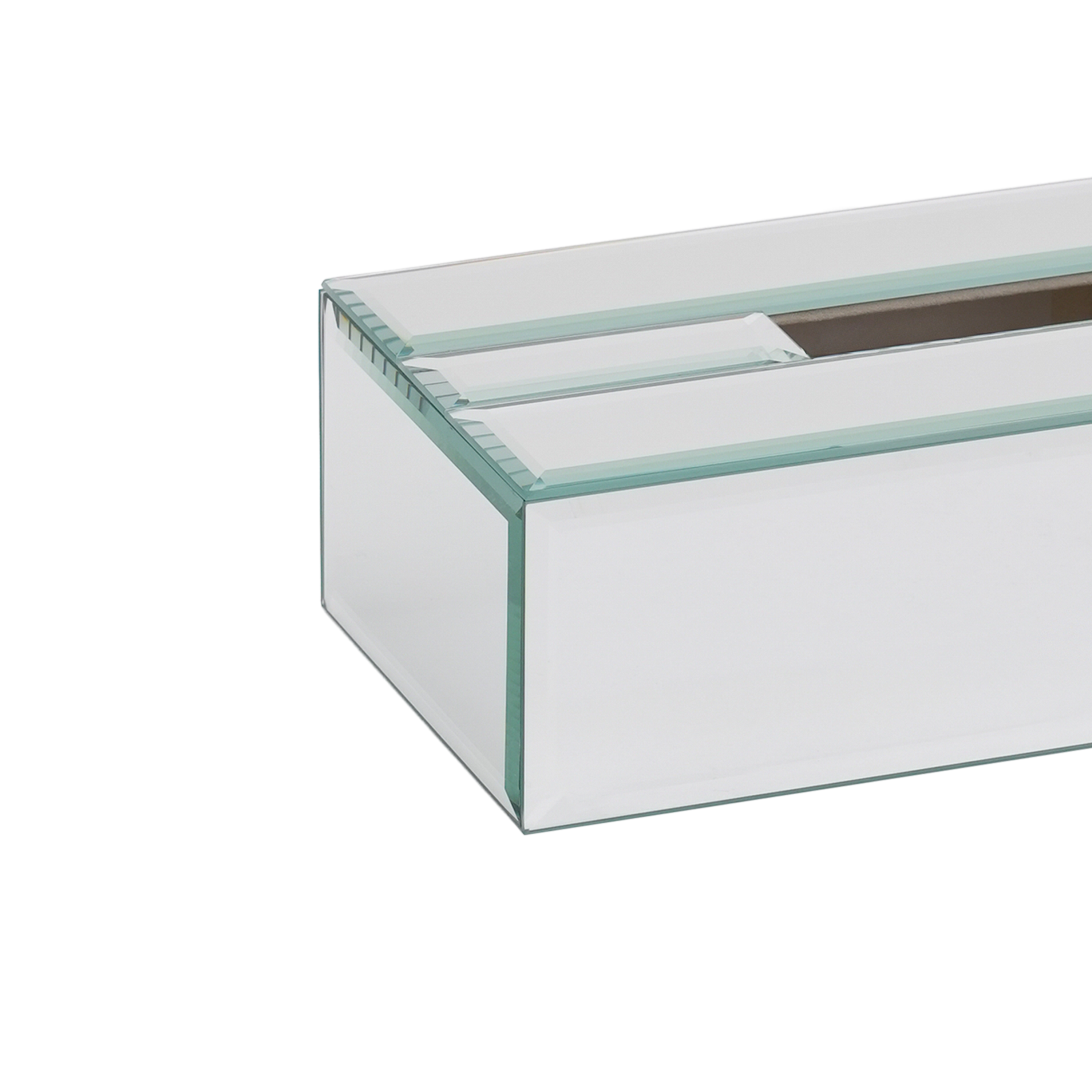 Clear Mirror Tissue Box