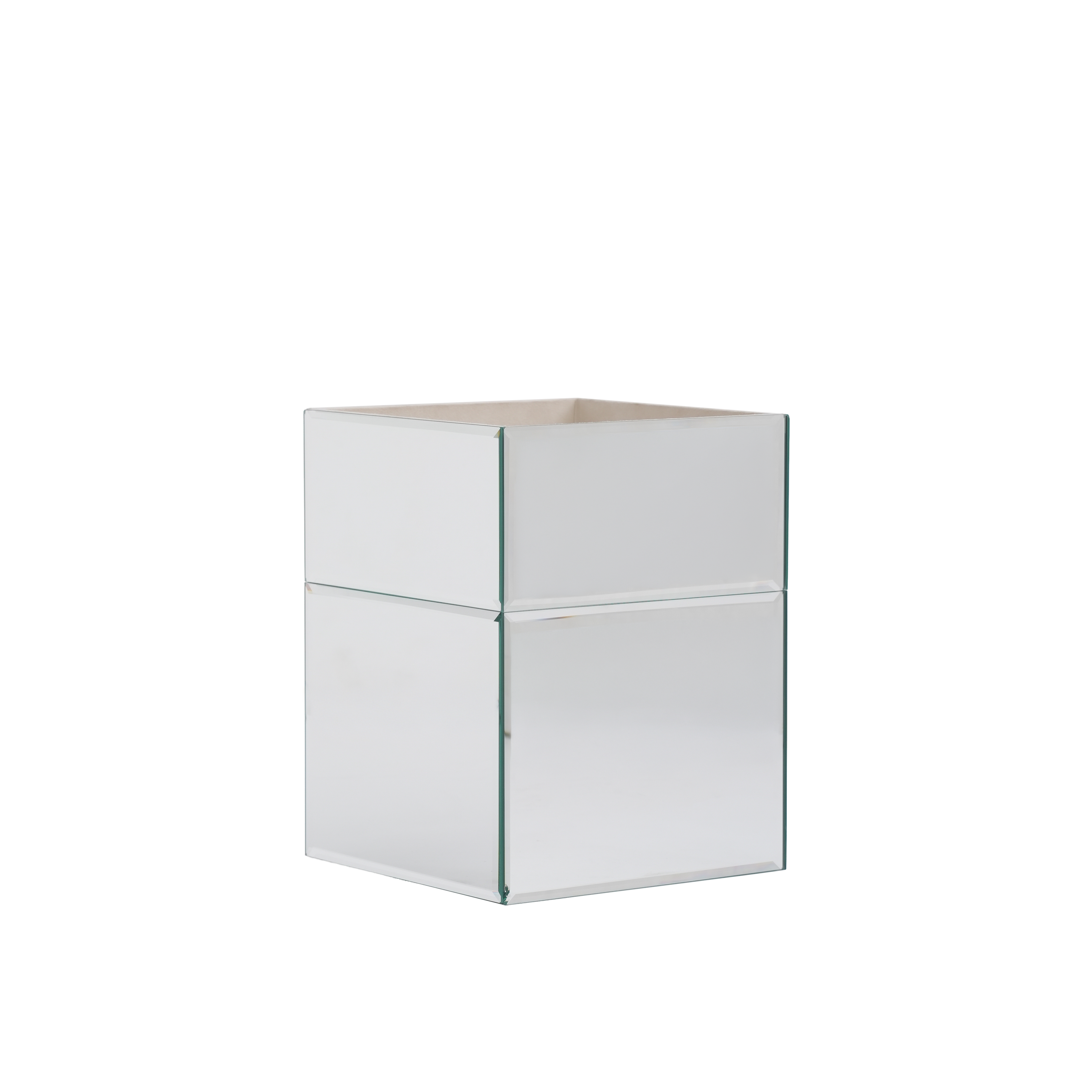 Clear Mirror Wastebin