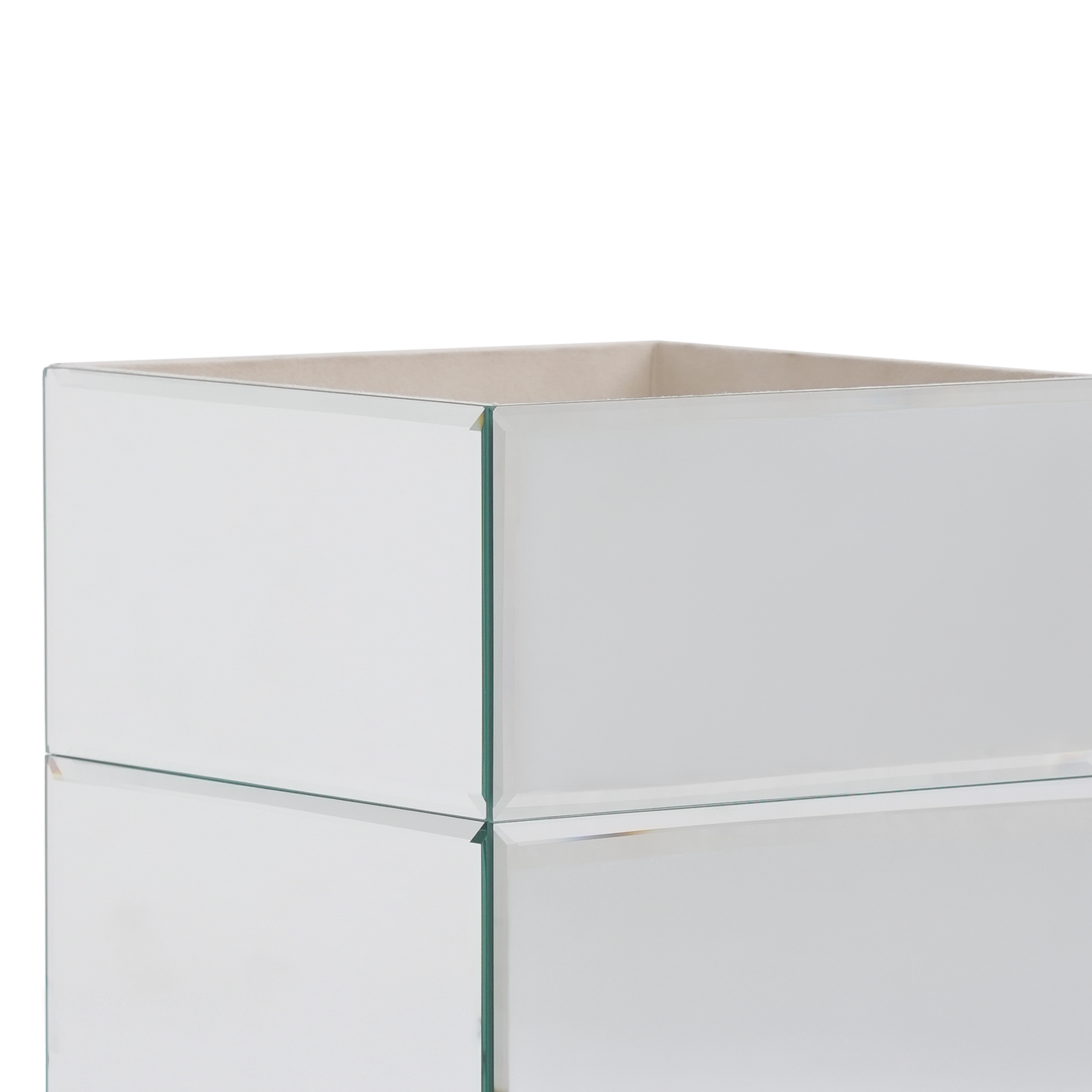 Clear Mirror Wastebin
