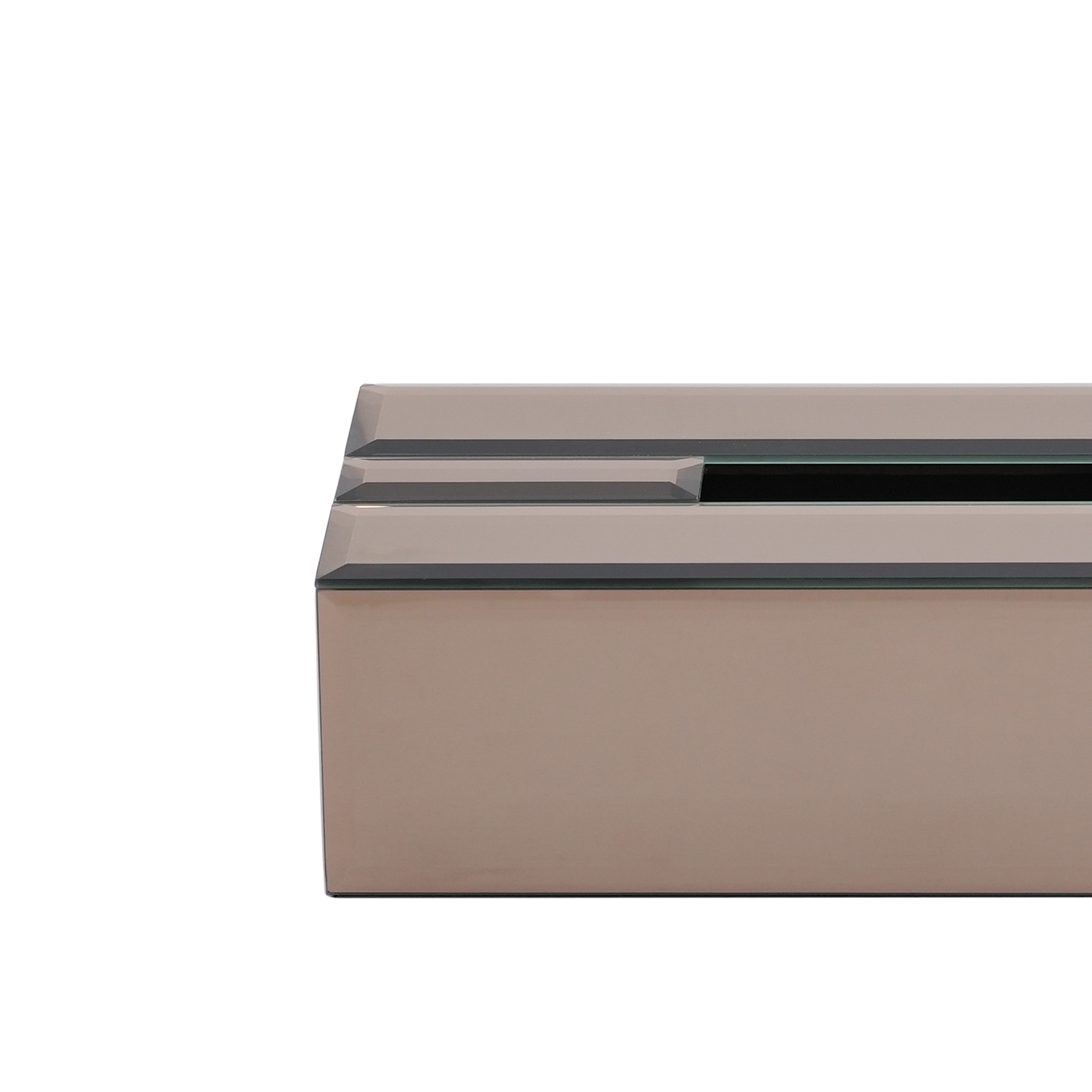 Brown Mirror Tissue Box