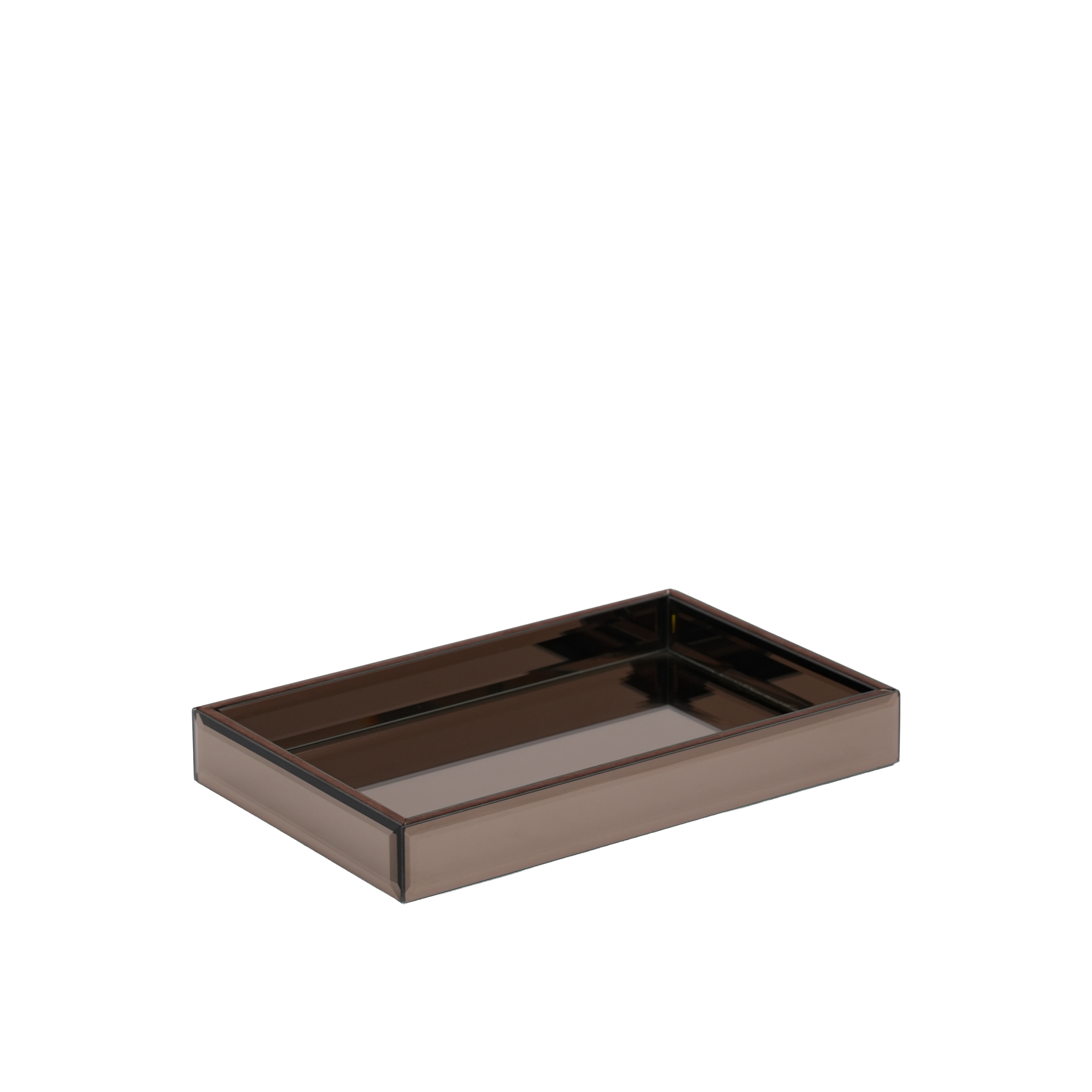Brown Mirror Vanity Tray