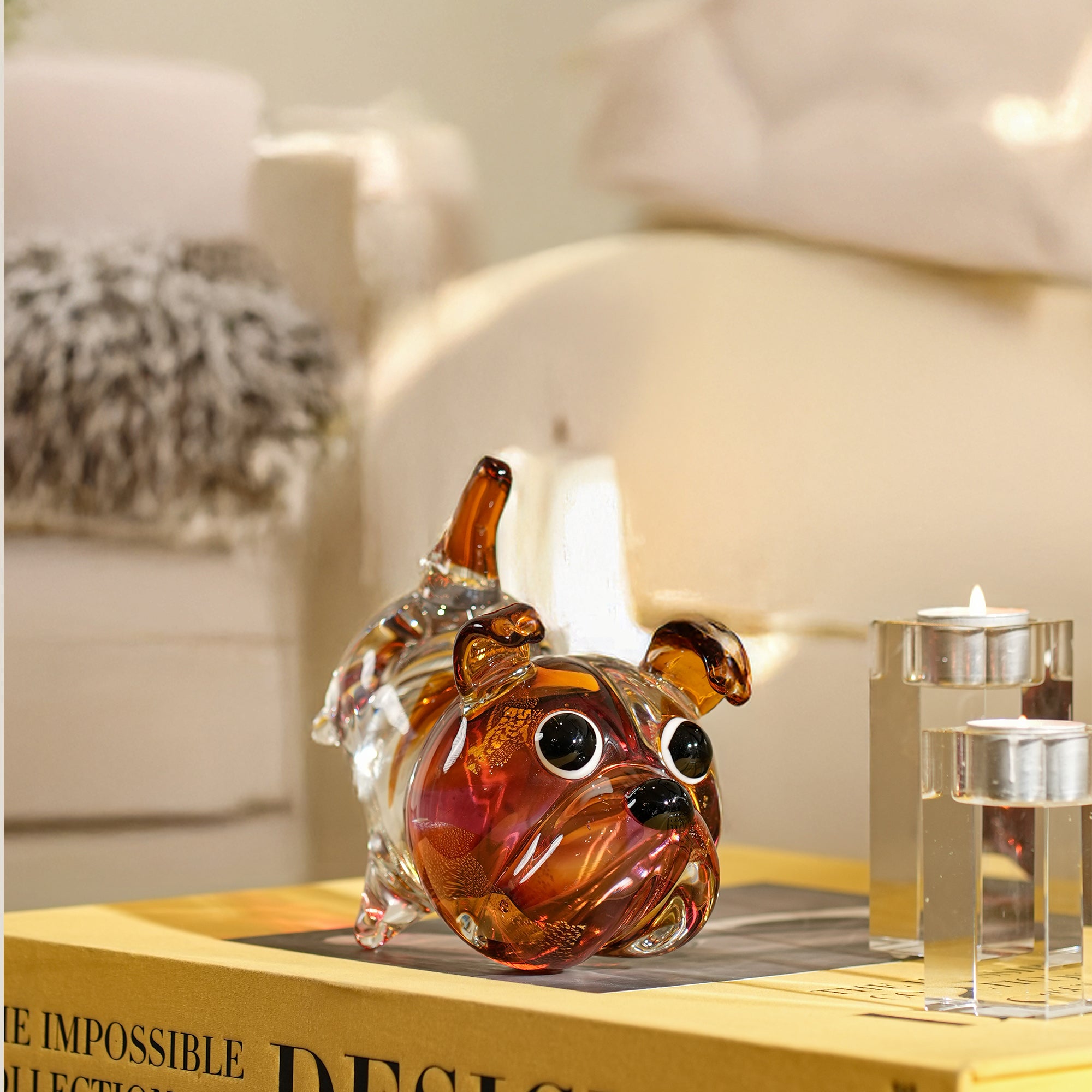 Harlequin Dog Red