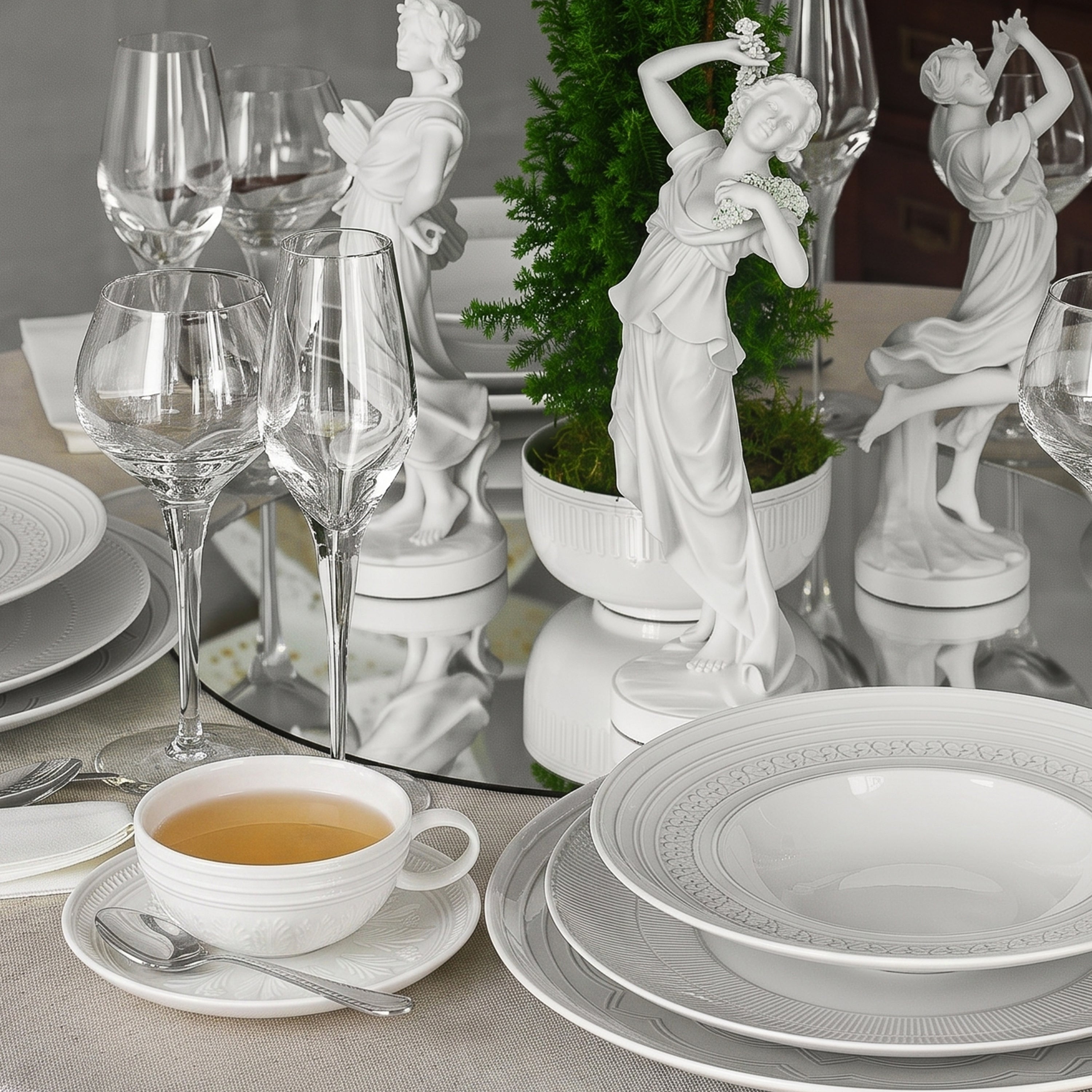 Ornament Tea Cup & Saucer A