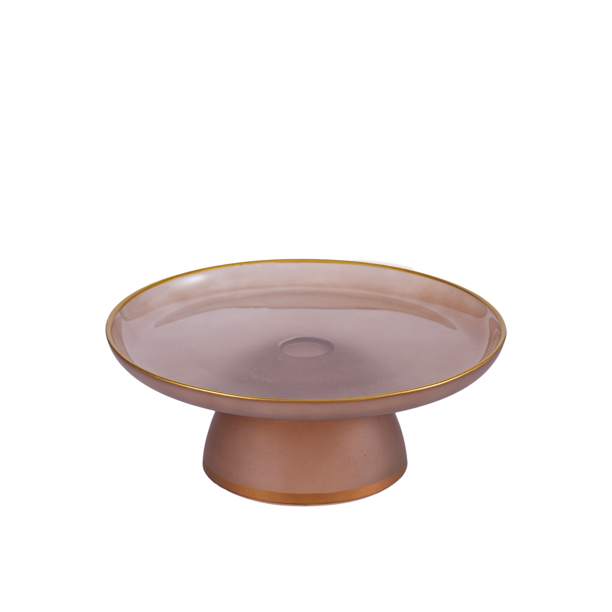 Venezia Footed Plate Rose