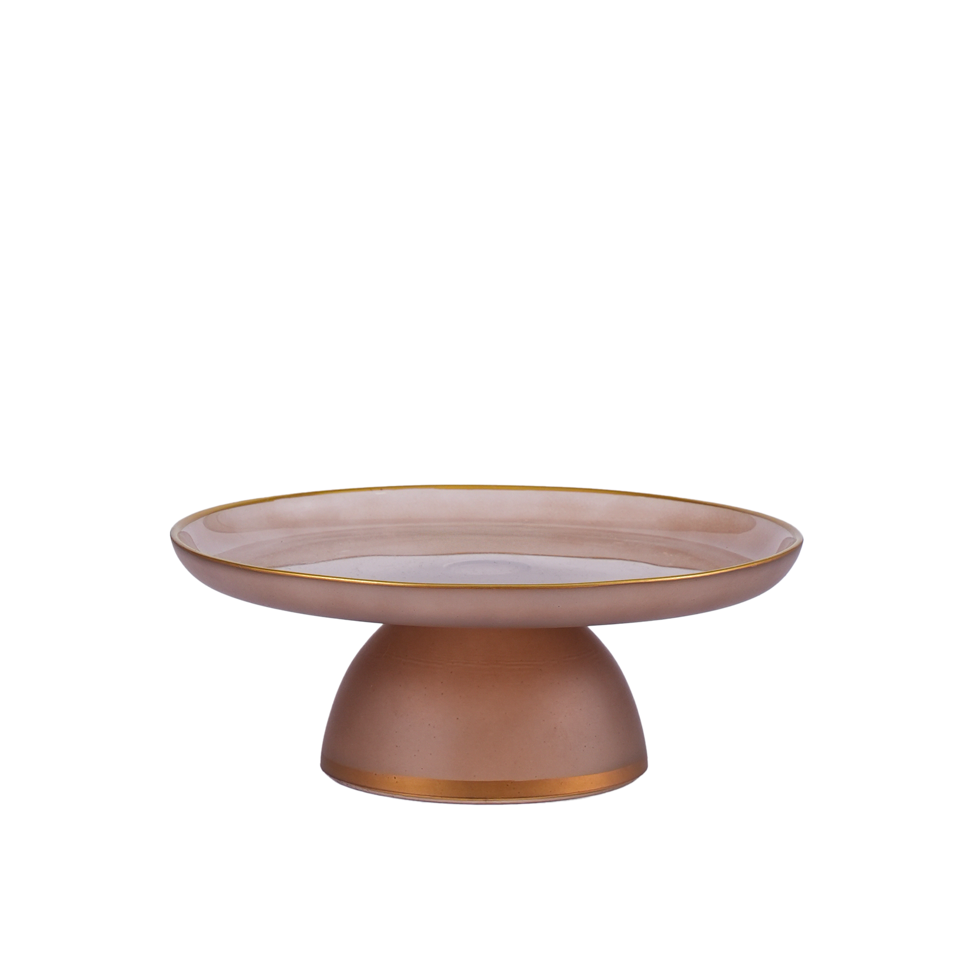 Venezia Footed Plate Rose