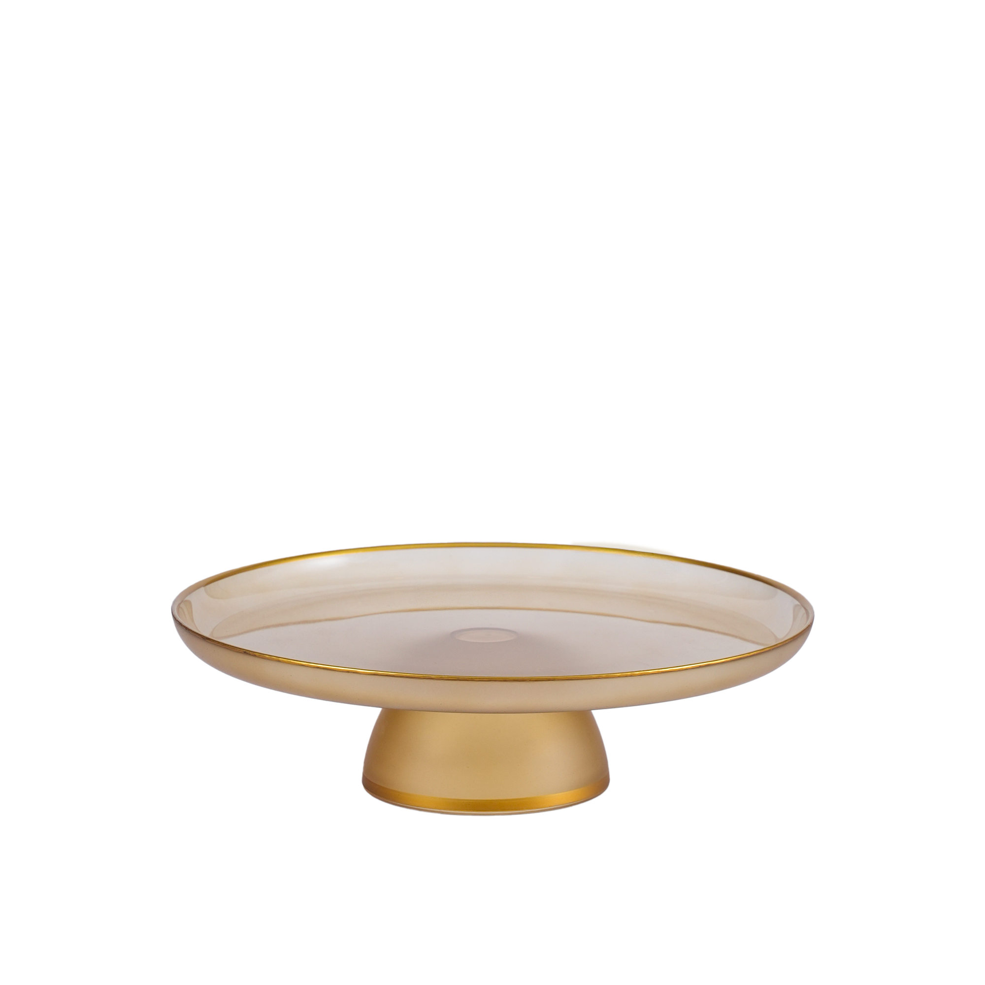 Venezia Footed Plate Amber