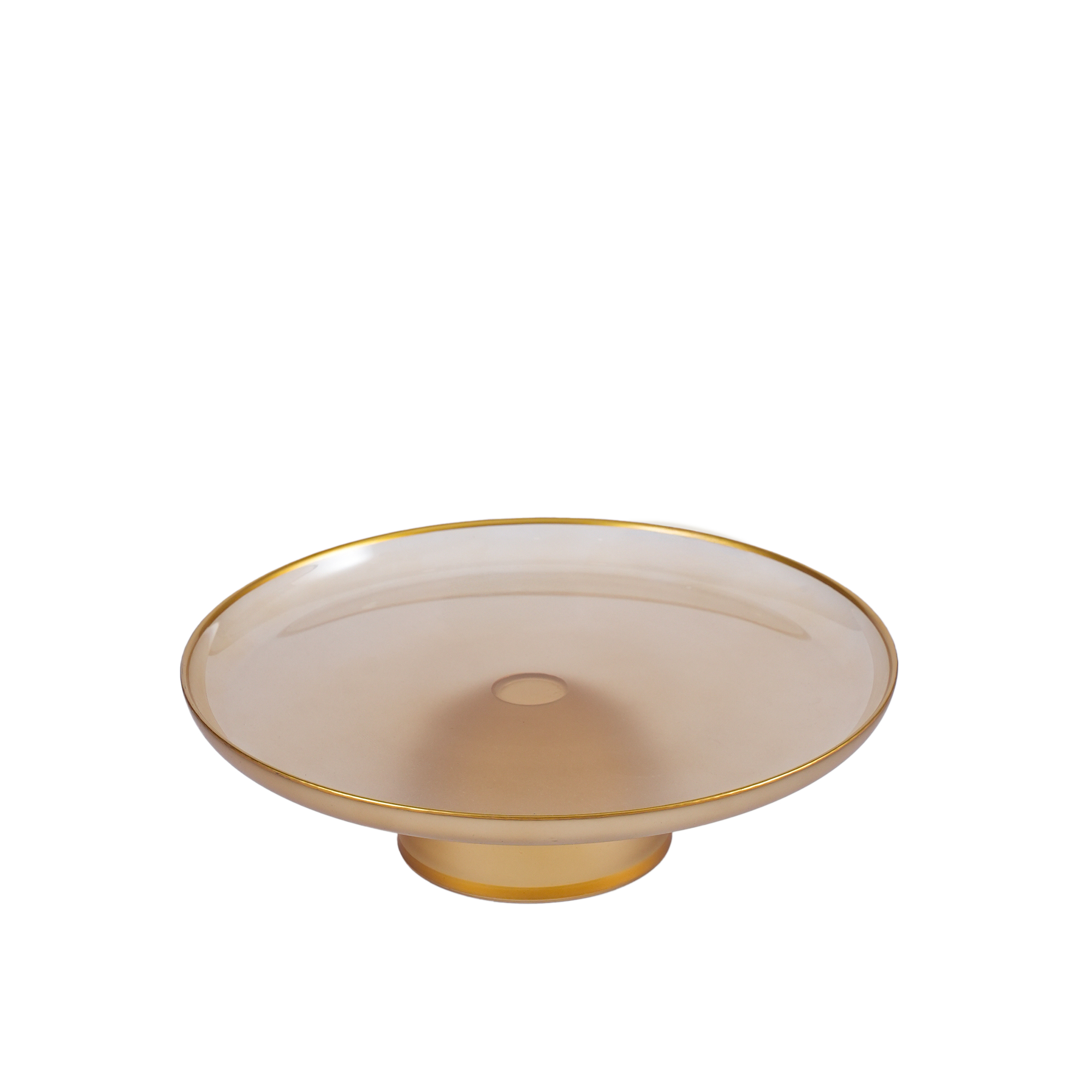 Venezia Footed Plate Amber
