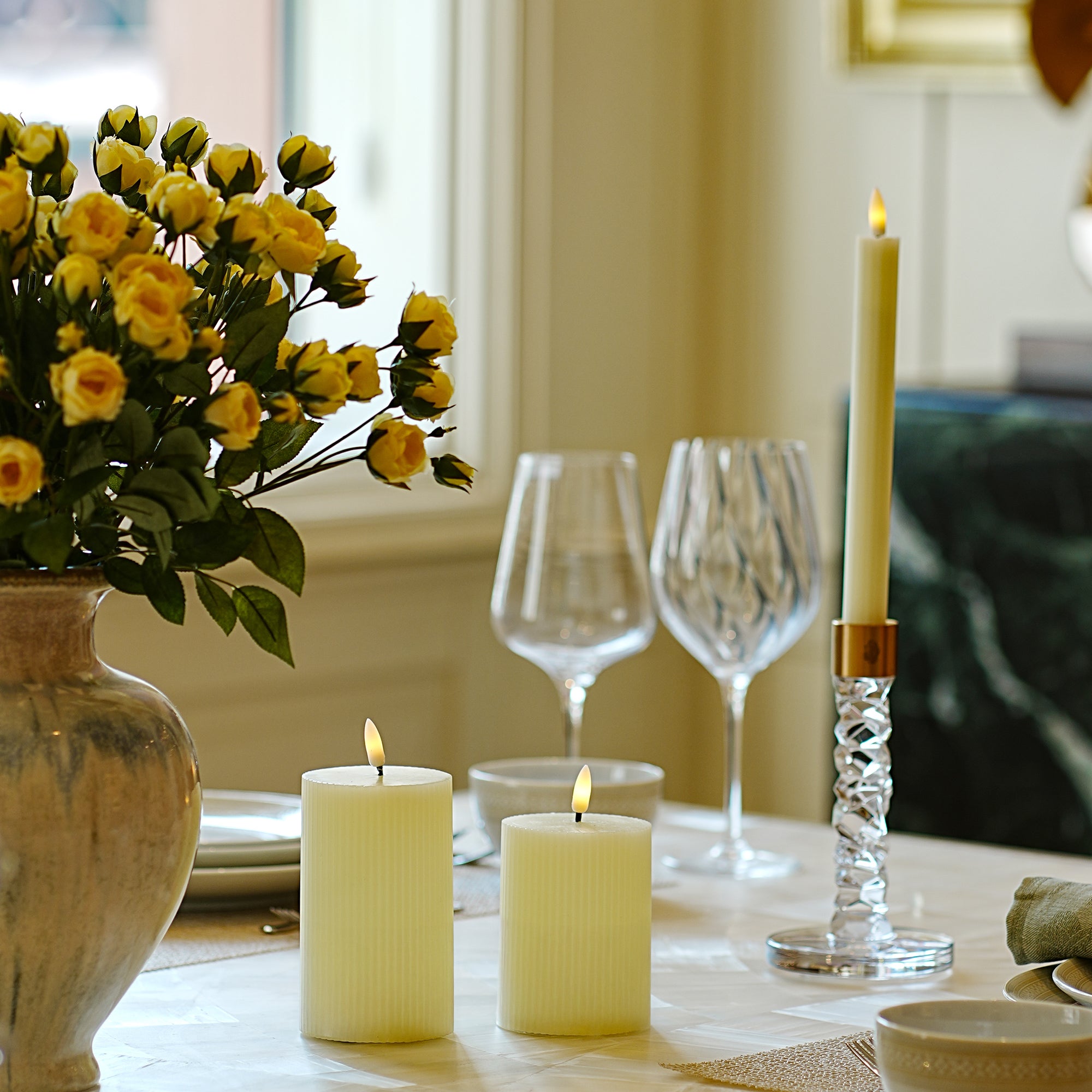 Relic LED Pillar Candle